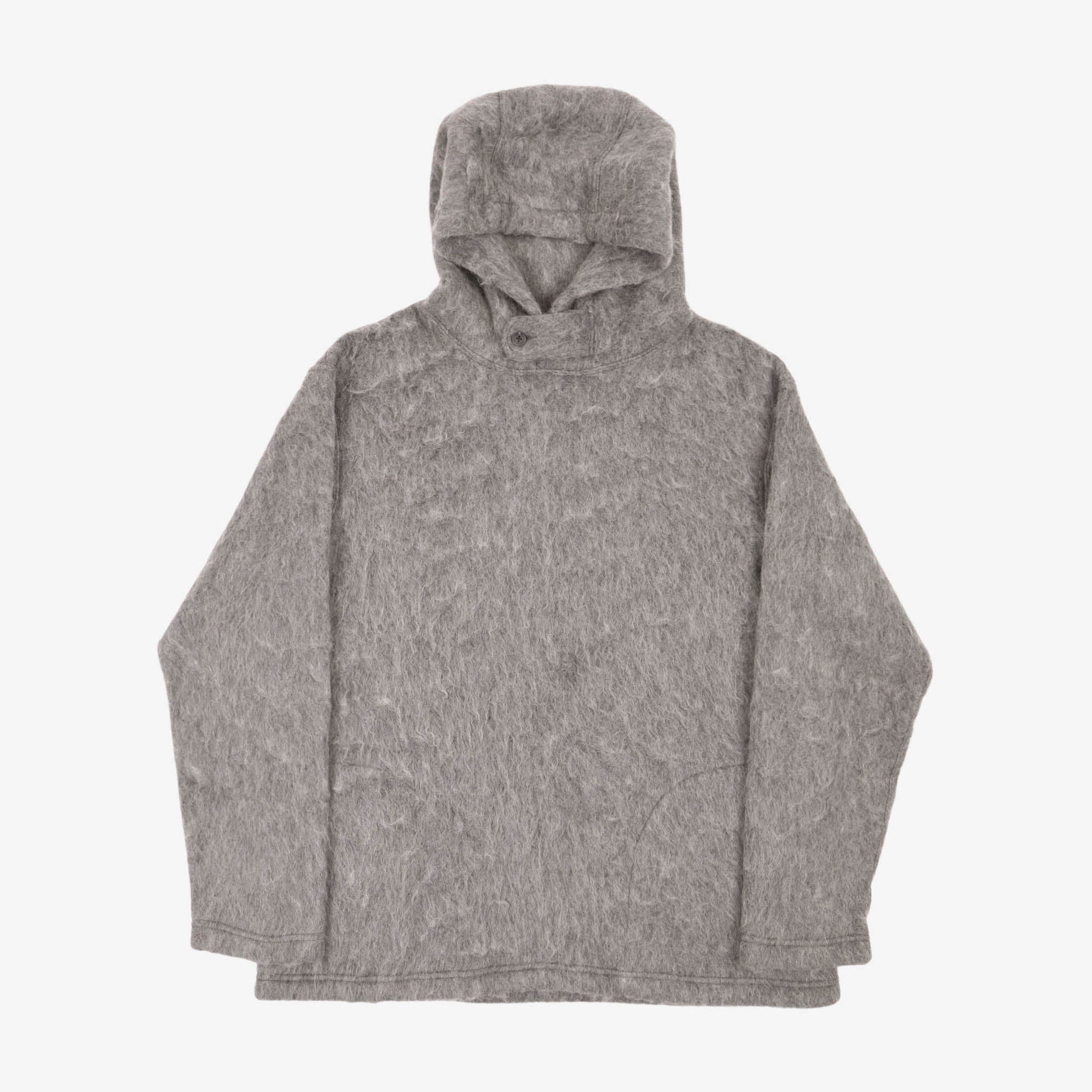 Mohair Pullover Hooded Sweatshirt
