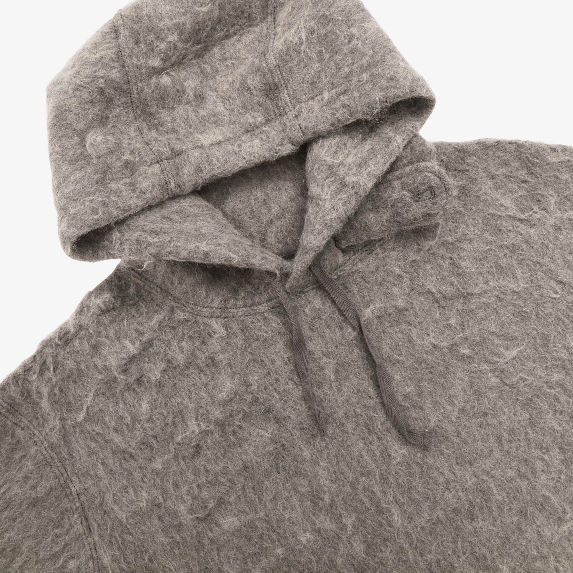 Mohair Pullover Hooded Sweatshirt
