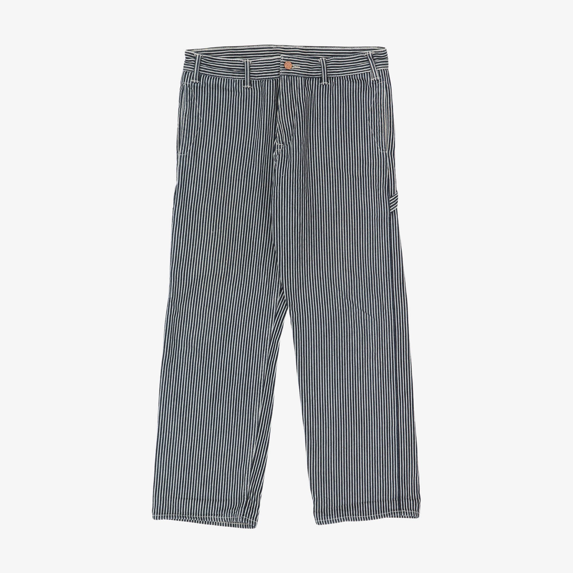 Selvedge Hickory Stripe Carpenter Jeans (34W X 29L)