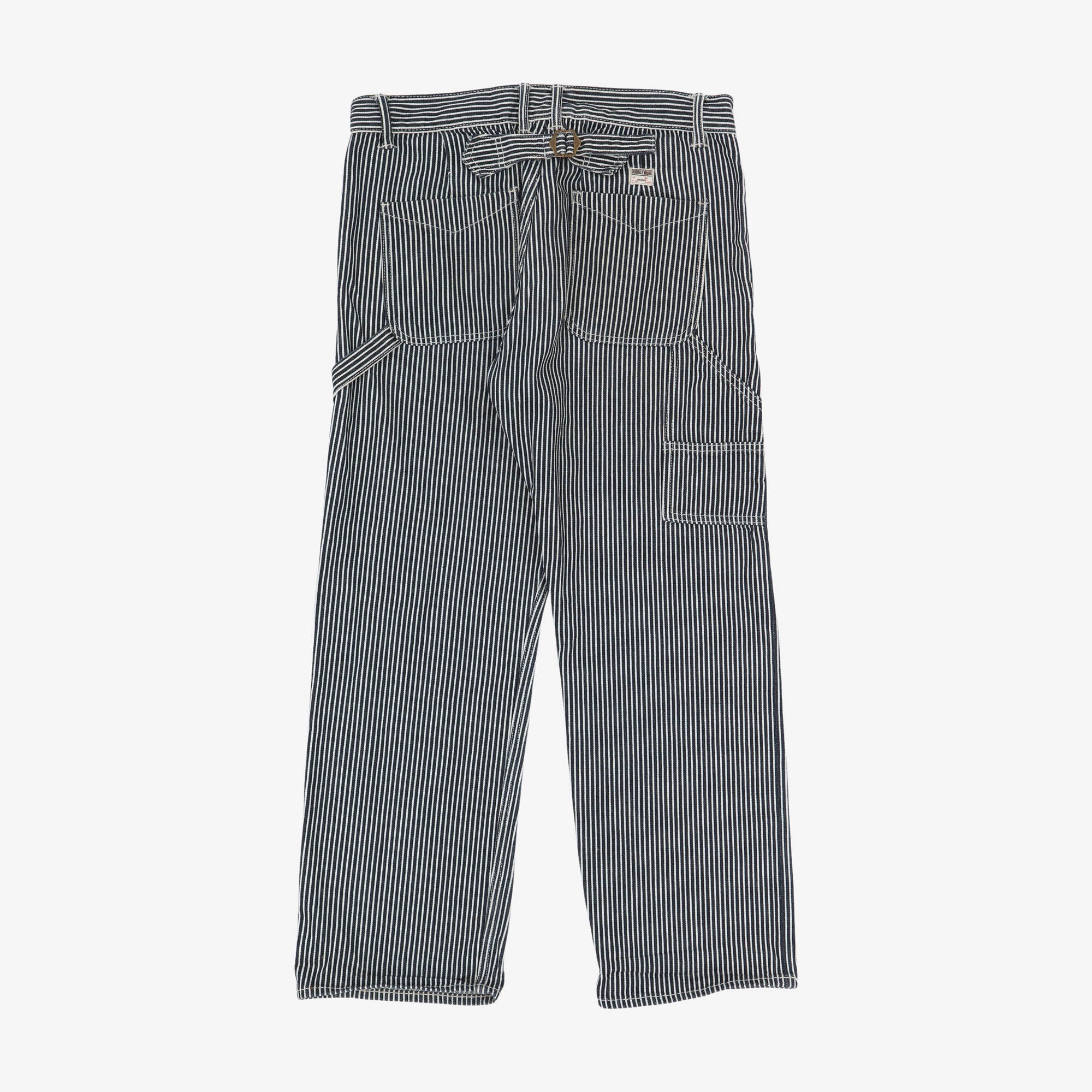 Selvedge Hickory Stripe Carpenter Jeans (34W X 29L)