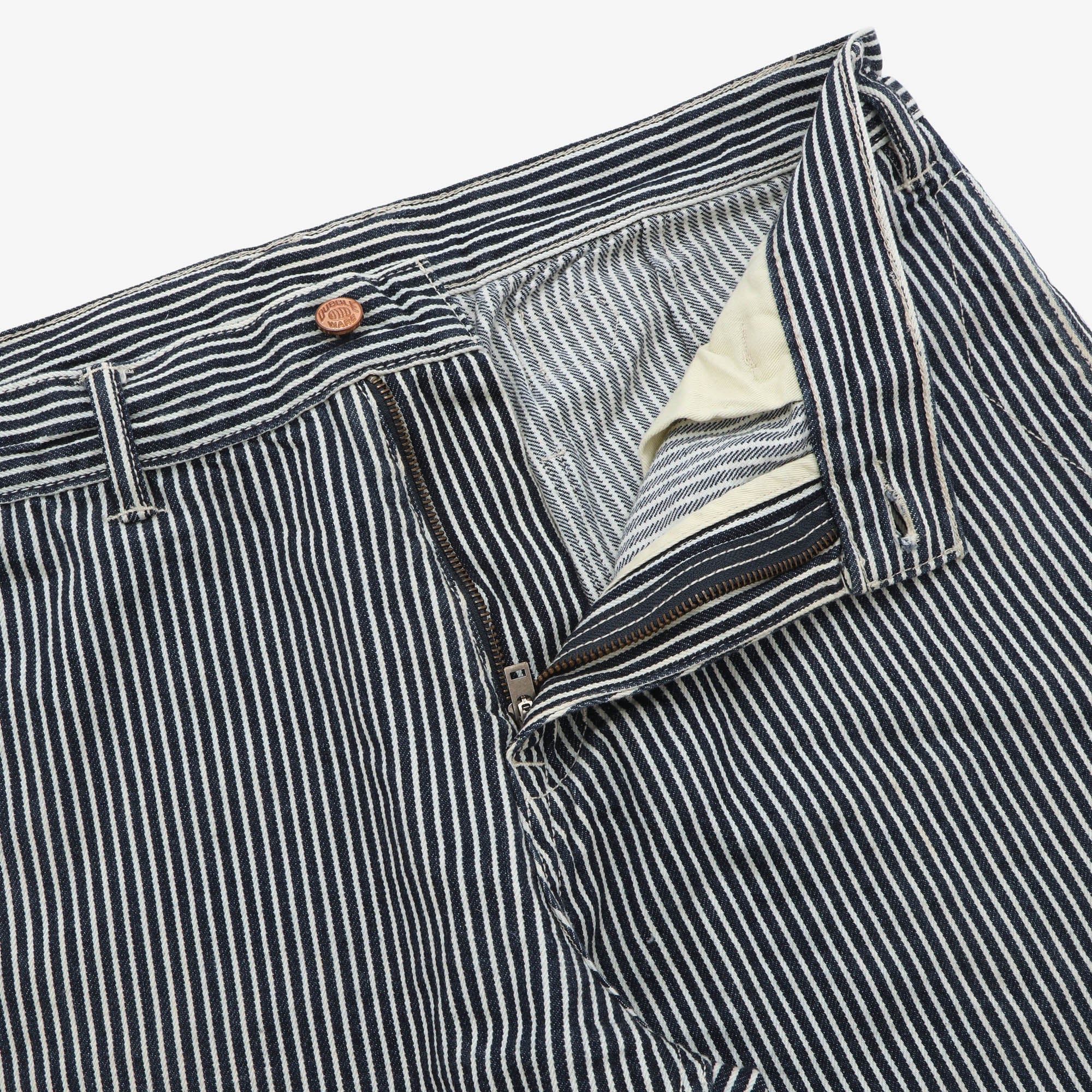 Selvedge Hickory Stripe Carpenter Jeans (34W X 29L)
