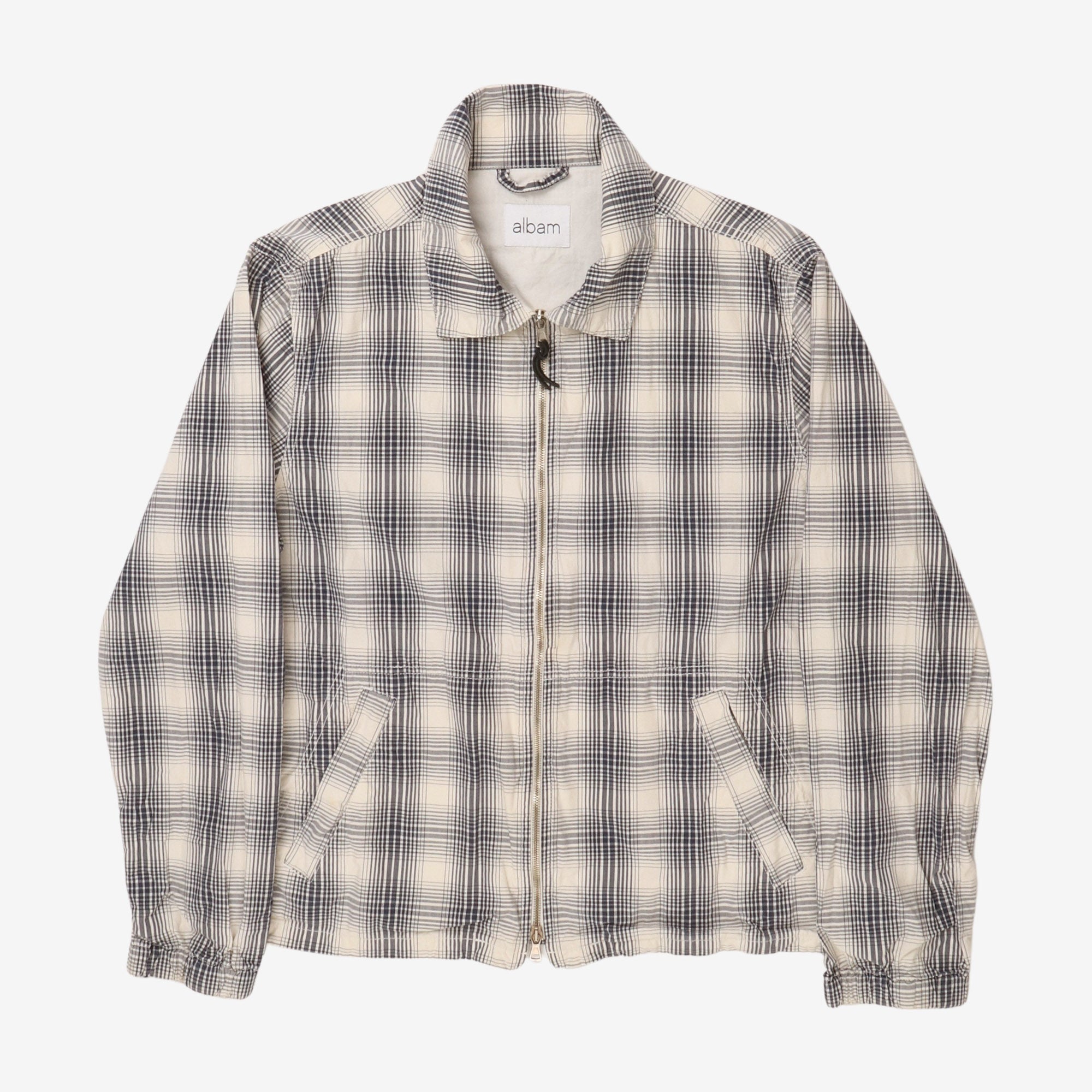 Garment Dyed Check Harrington