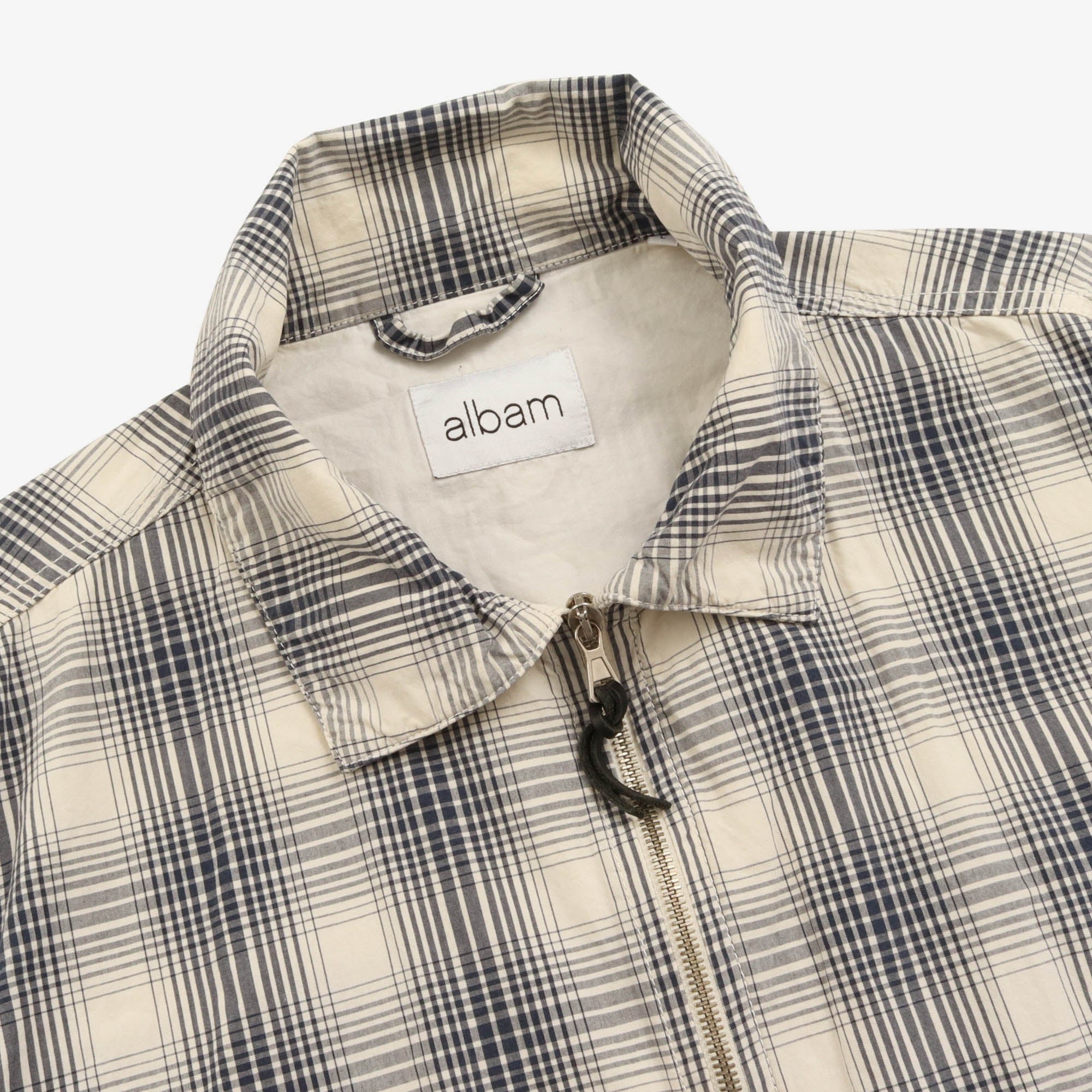 Garment Dyed Check Harrington