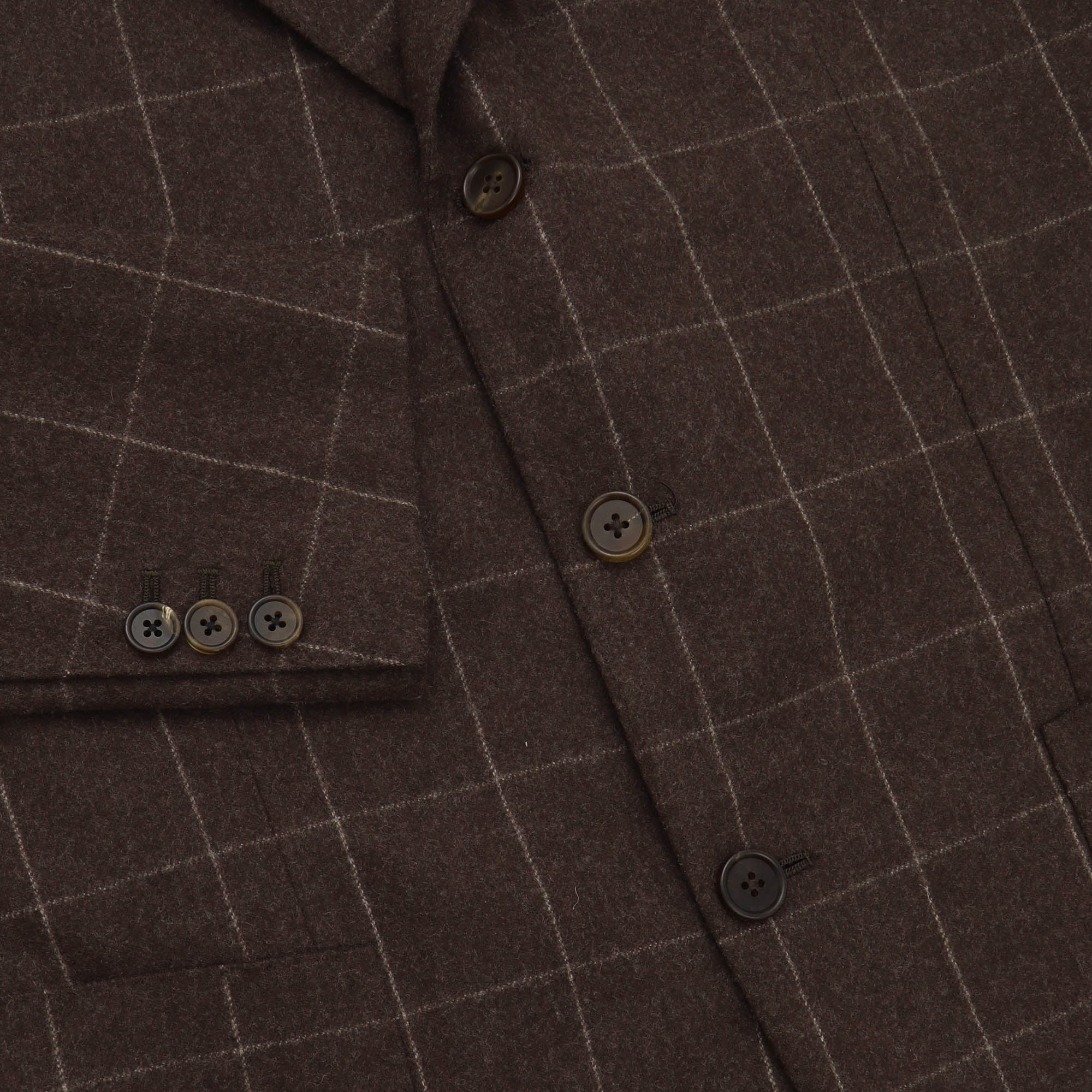 Wool Flannel Check Blazer