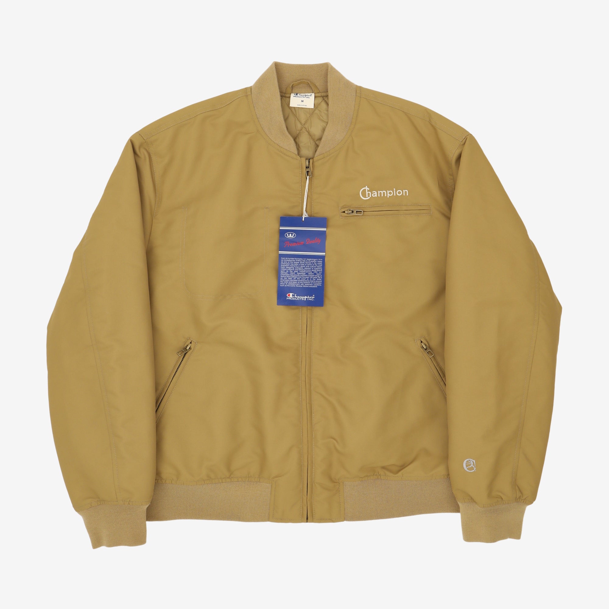 Zip Up Bomber Jacket