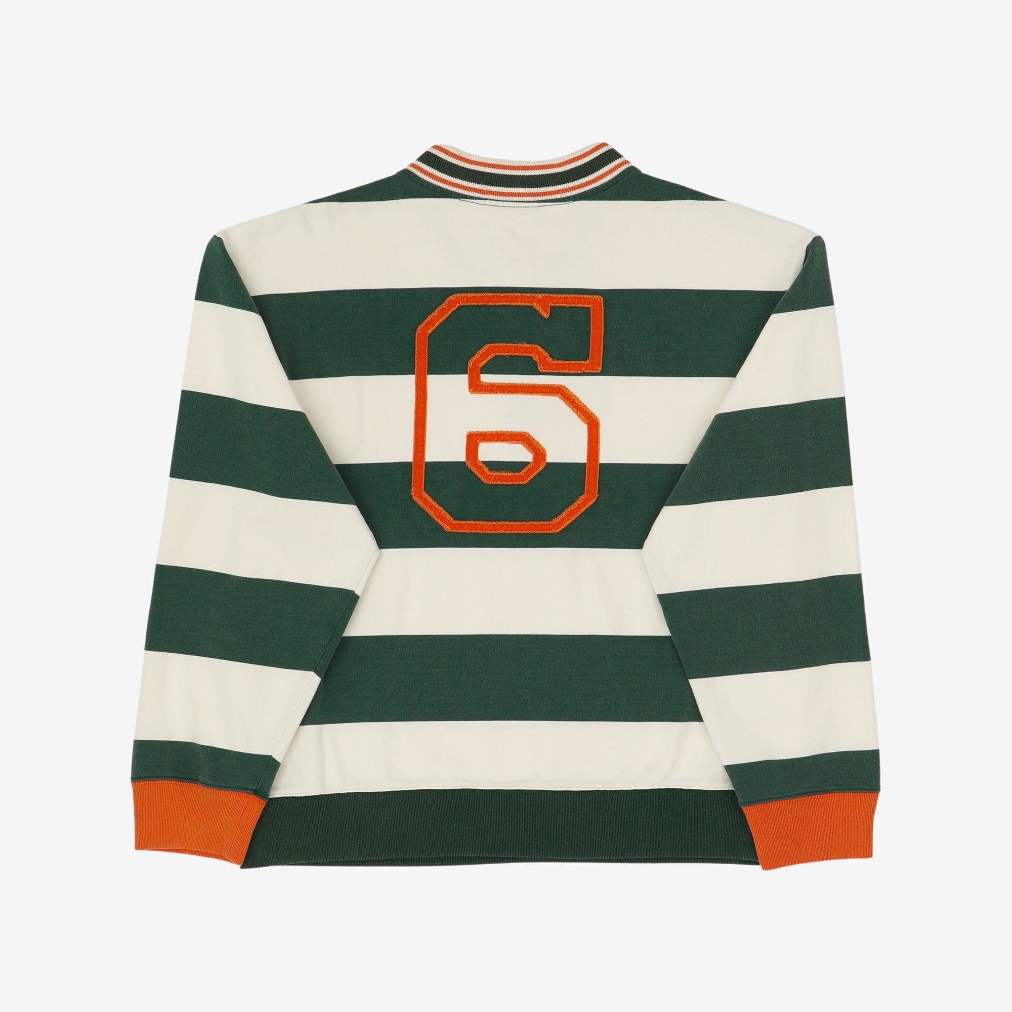 Striped Half Zip Sweatshirt