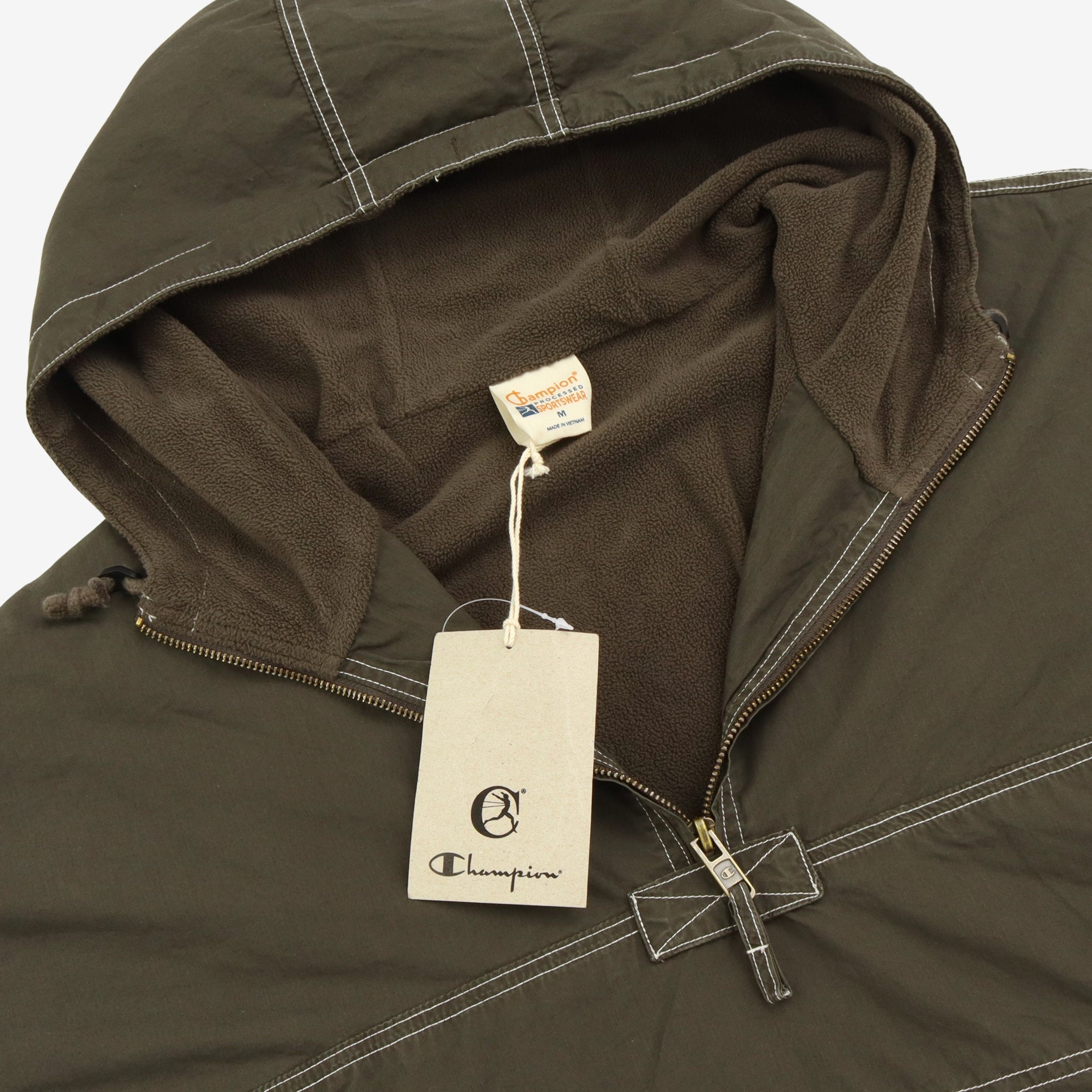 Hooded Quarter Zip Jacket
