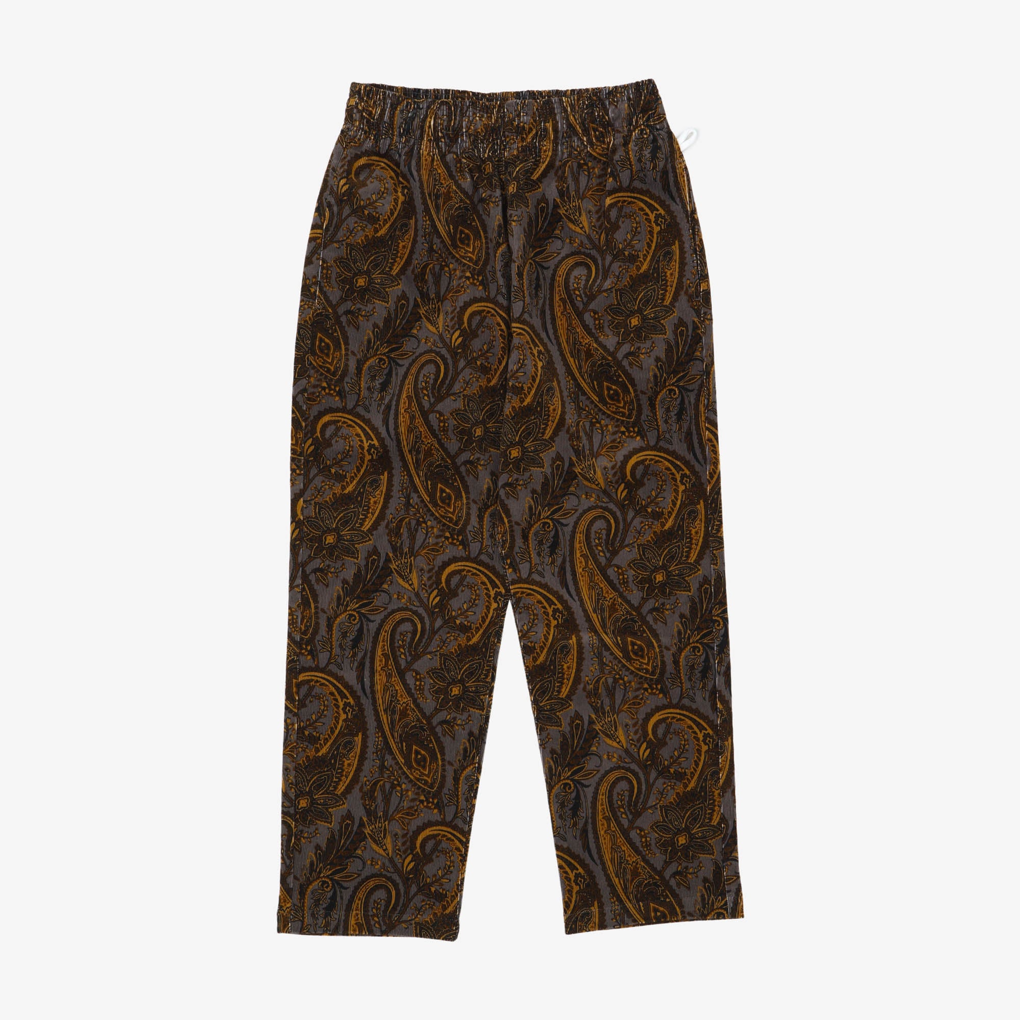 Semi Wide Paisley Cord Chef Pants