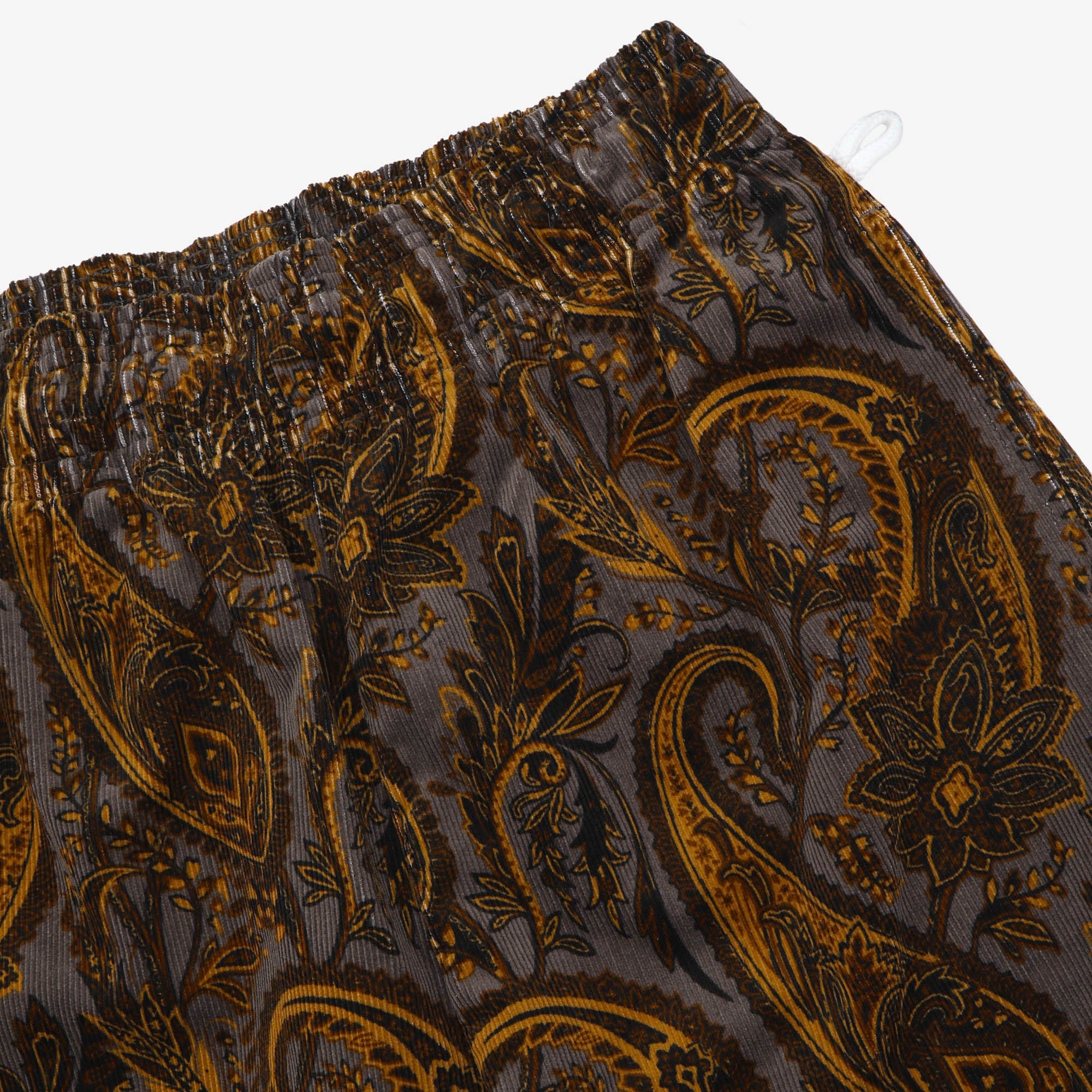 Semi Wide Paisley Cord Chef Pants