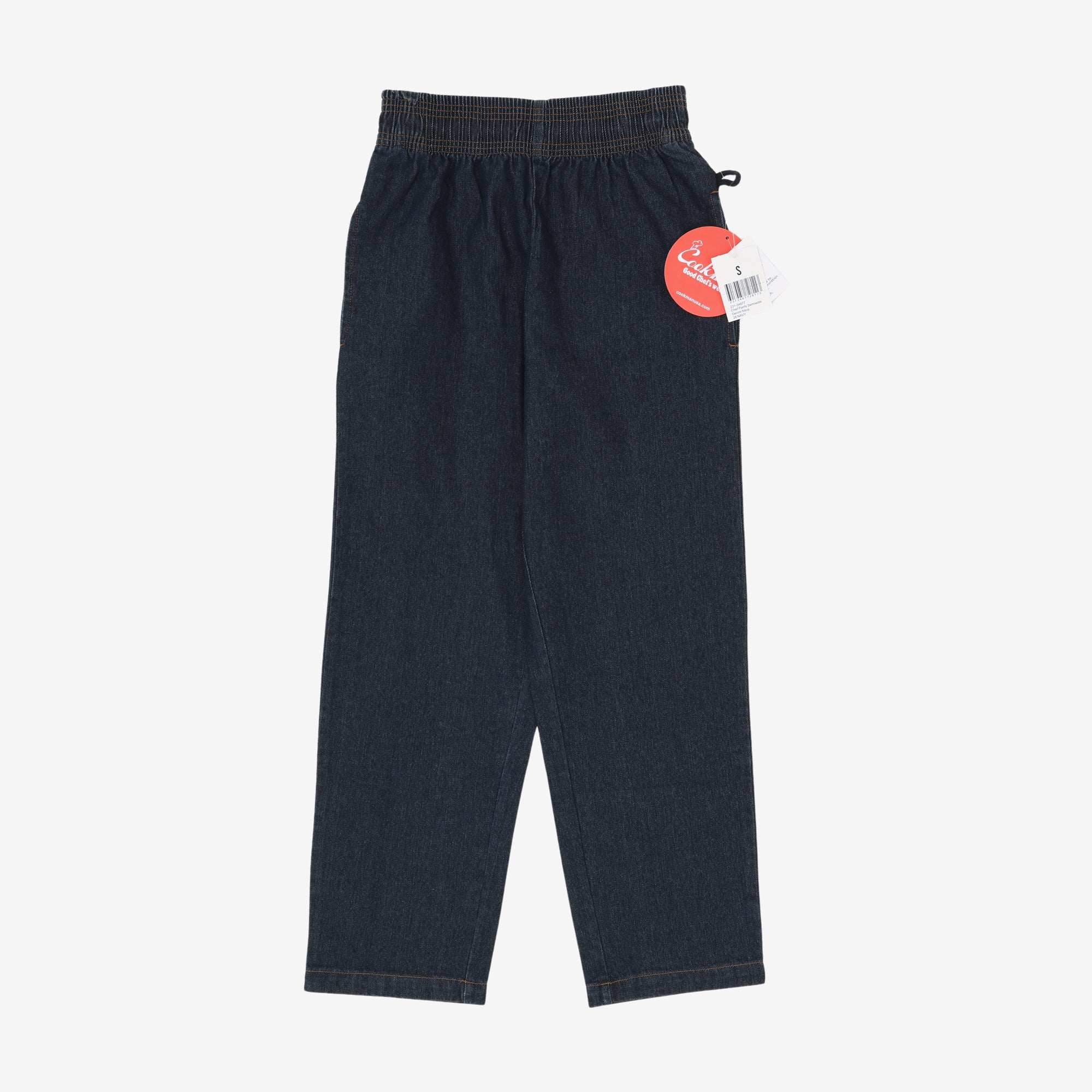 Denim Semiwide Chef Pants