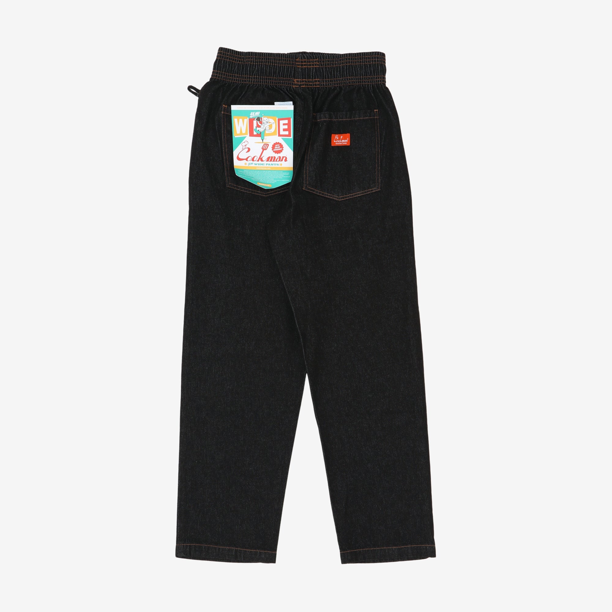 Denim Semiwide Chef Pants