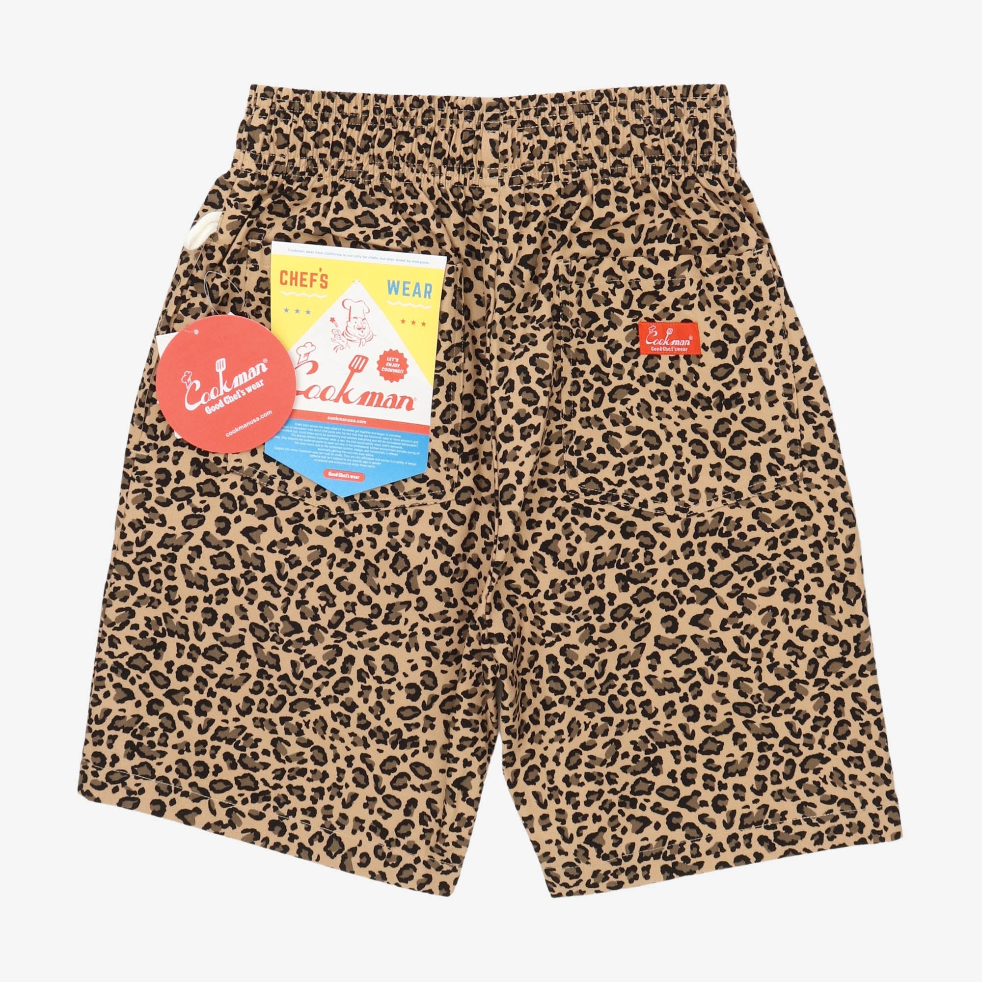 Leopard Print Chef Shorts