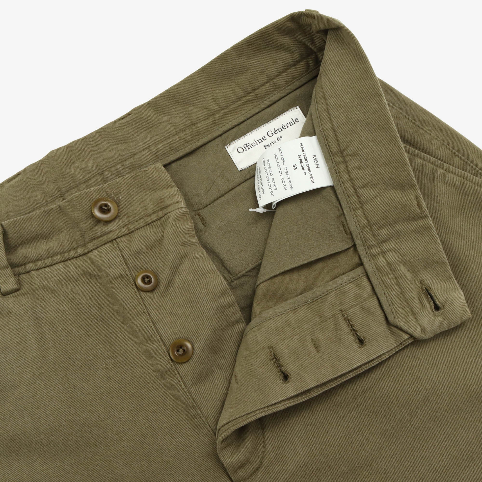 Plain Front Chinos (33W X 29L)