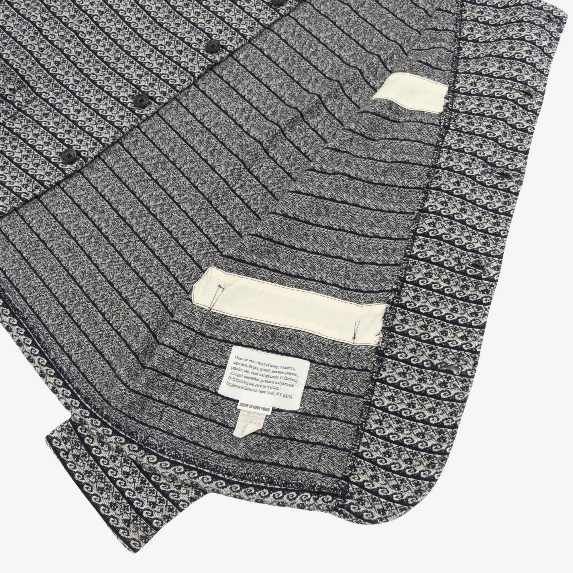 Wave Jacquard Knit Jacket