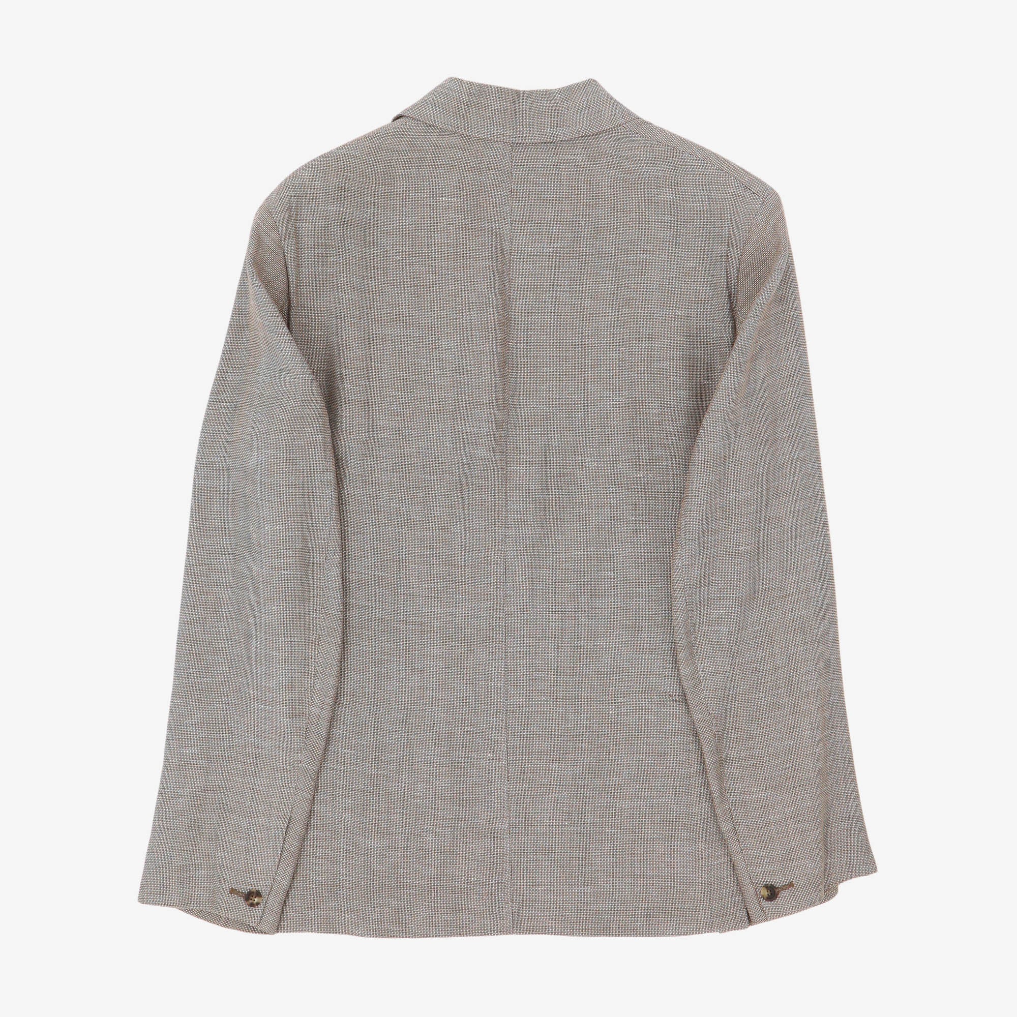 Ecoseam Linen Blend Hopsack Blazer