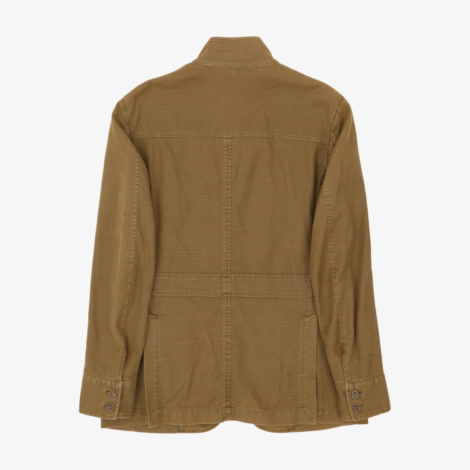Linen Blend Woven Field Jacket