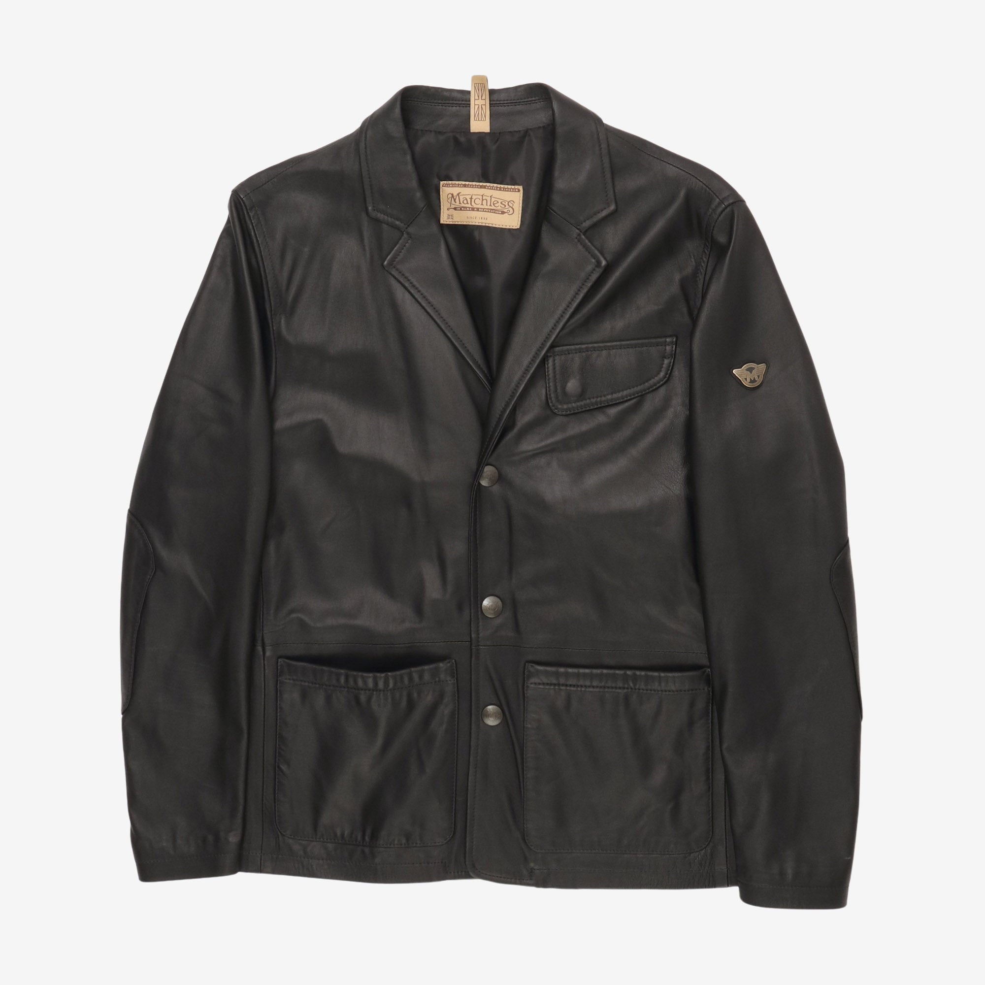 Ian Leather Blazer