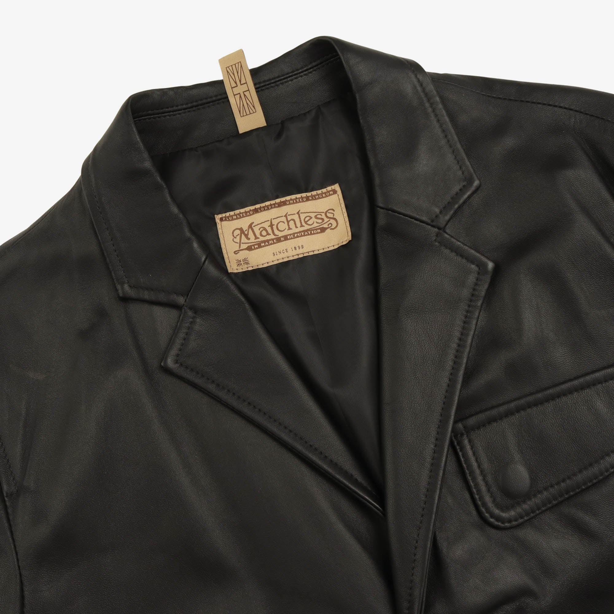 Ian Leather Blazer