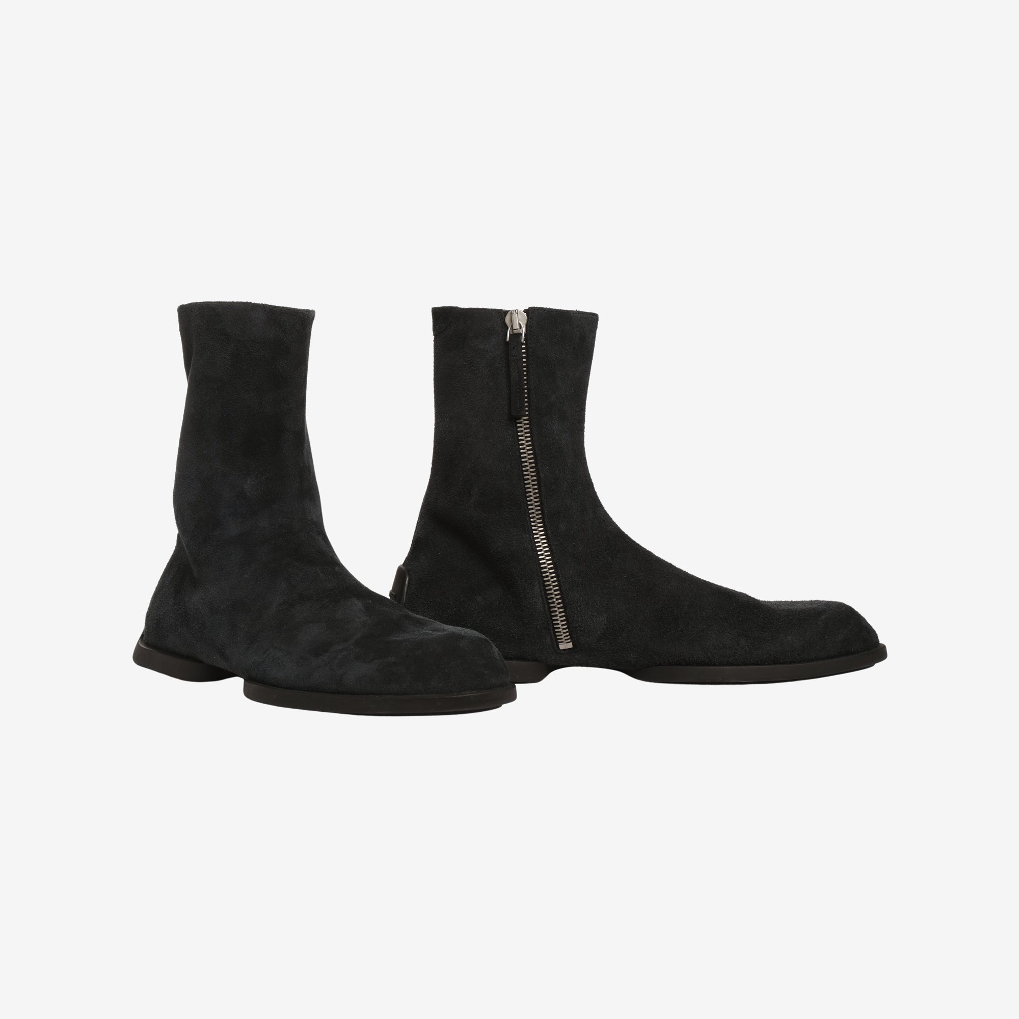 Suede Zip Boots