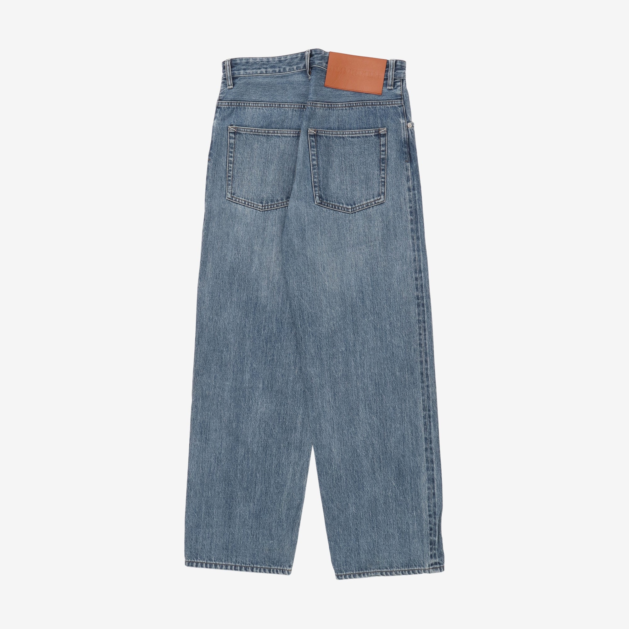 Belted Denim Trousers (29W X 31L)