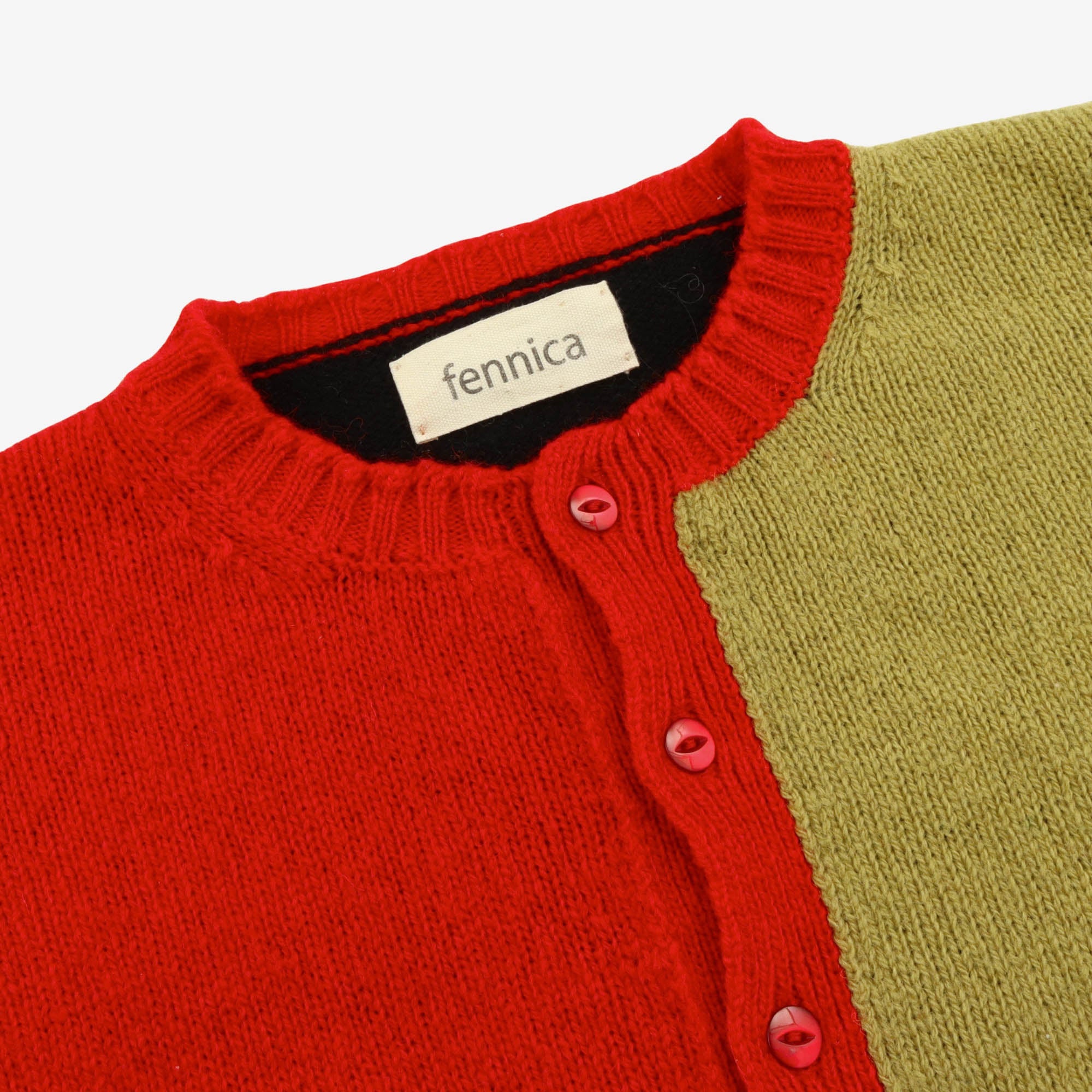Colourblock Wool Cardigan (Beams)