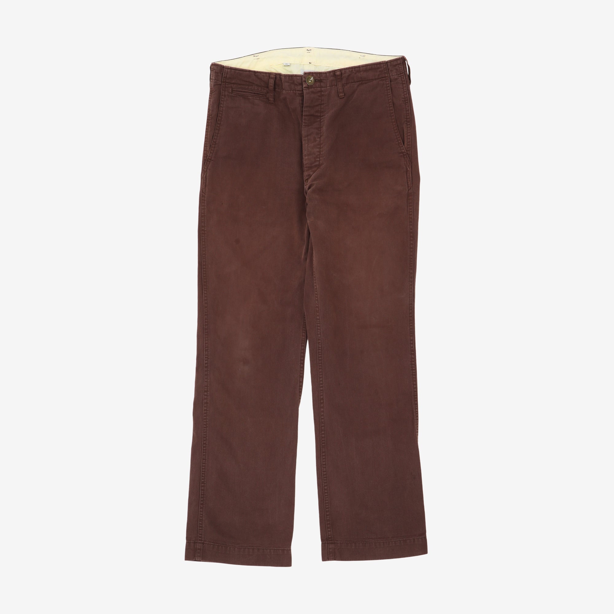 Straight Slub Chinos (32W X 30.5L)