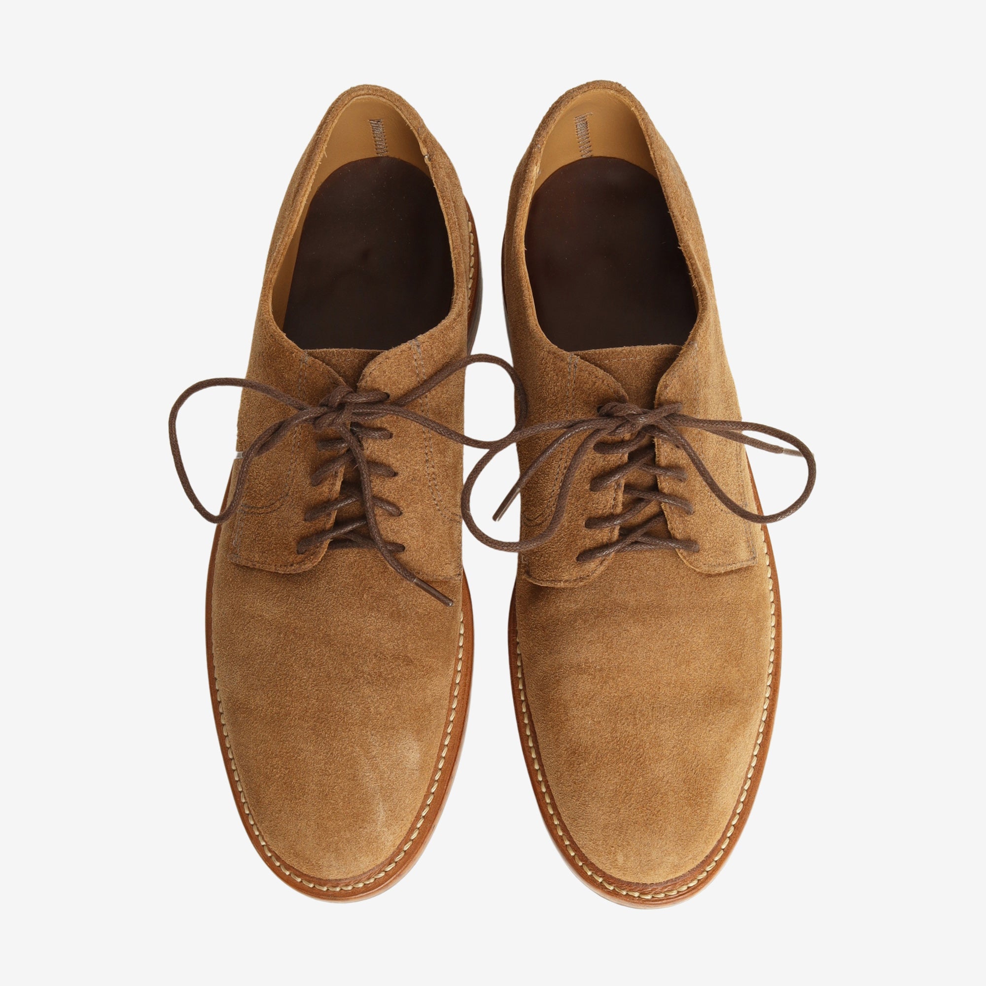Unlined Suede Plain Toe Blucher