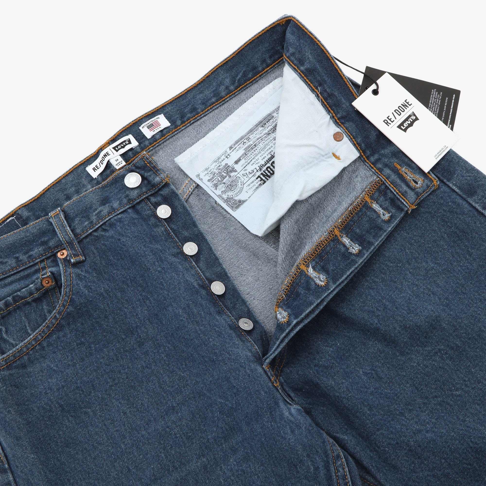Re/Done Straight Leg Jeans (34W X 32L)