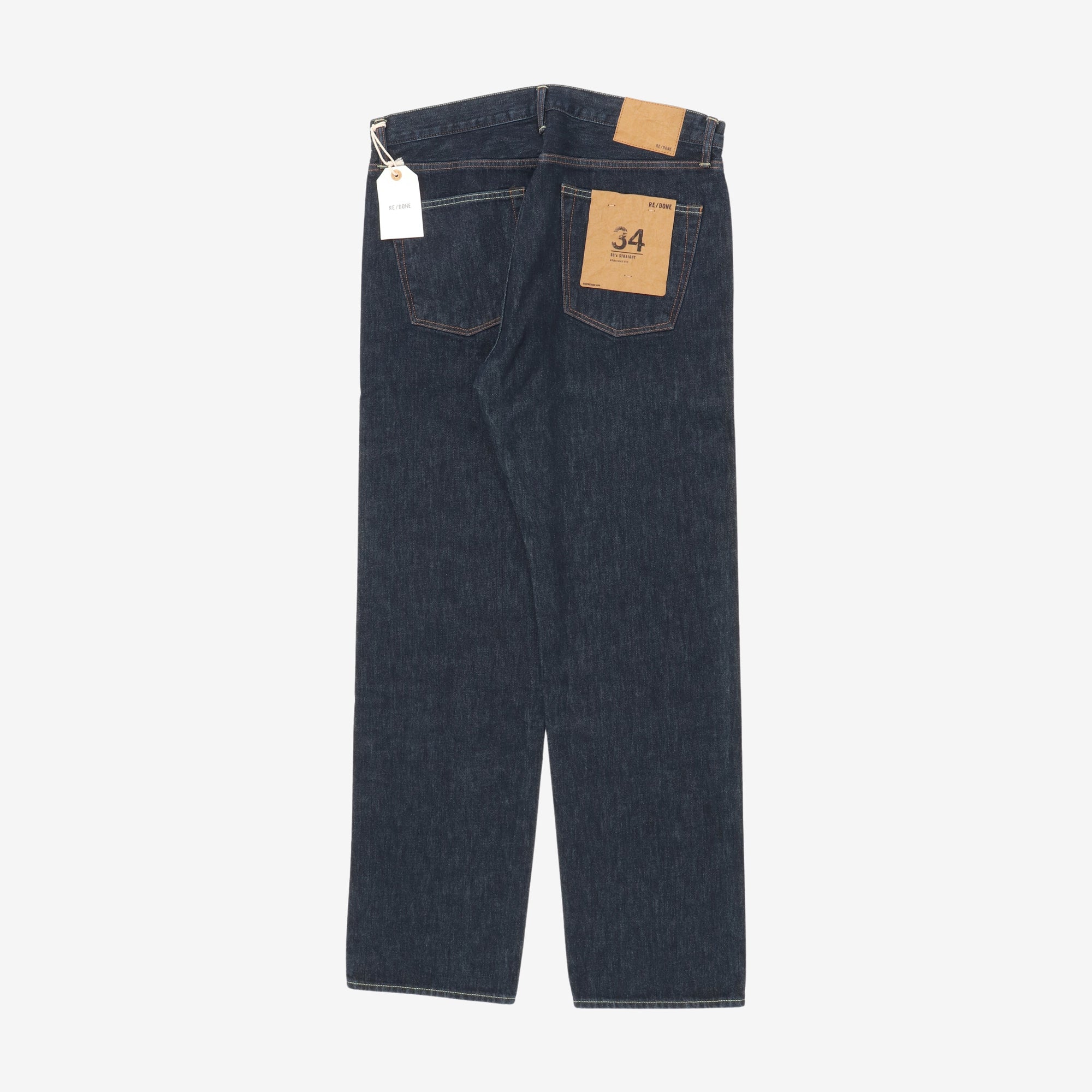 Re/Done 50s Straight Selvedge Denim (34W X 33L)