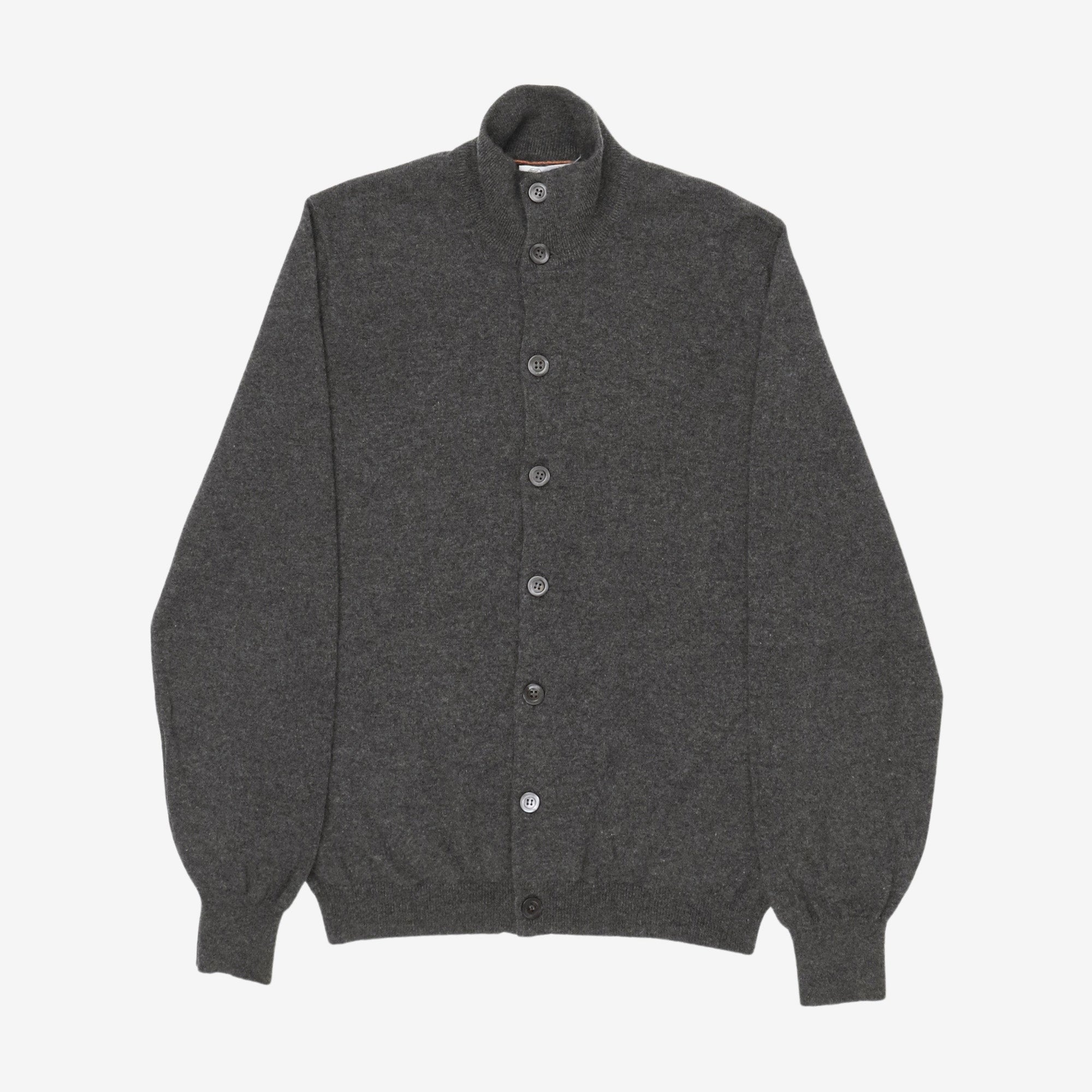 Rib Knit Cashmere Cardigan