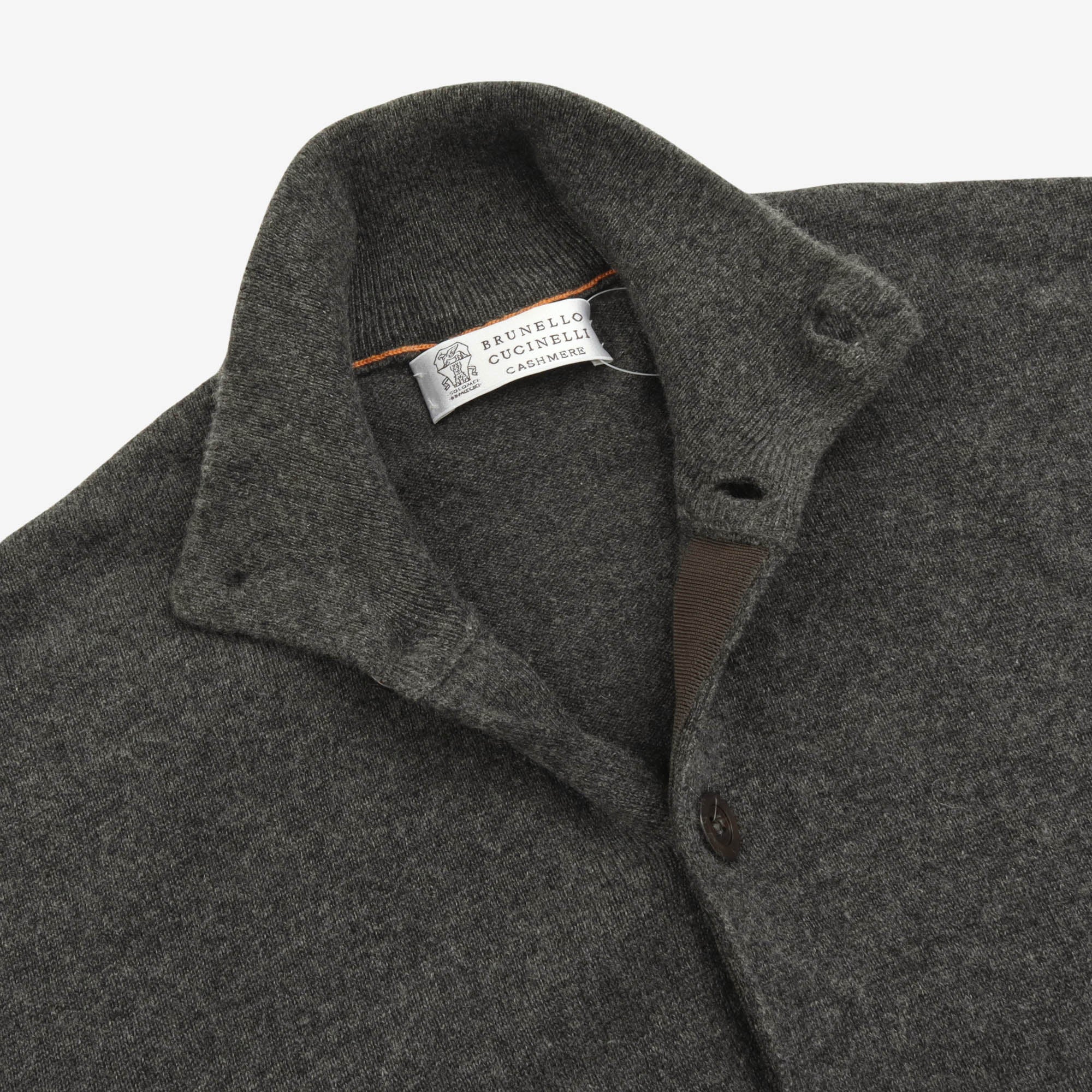 Rib Knit Cashmere Cardigan
