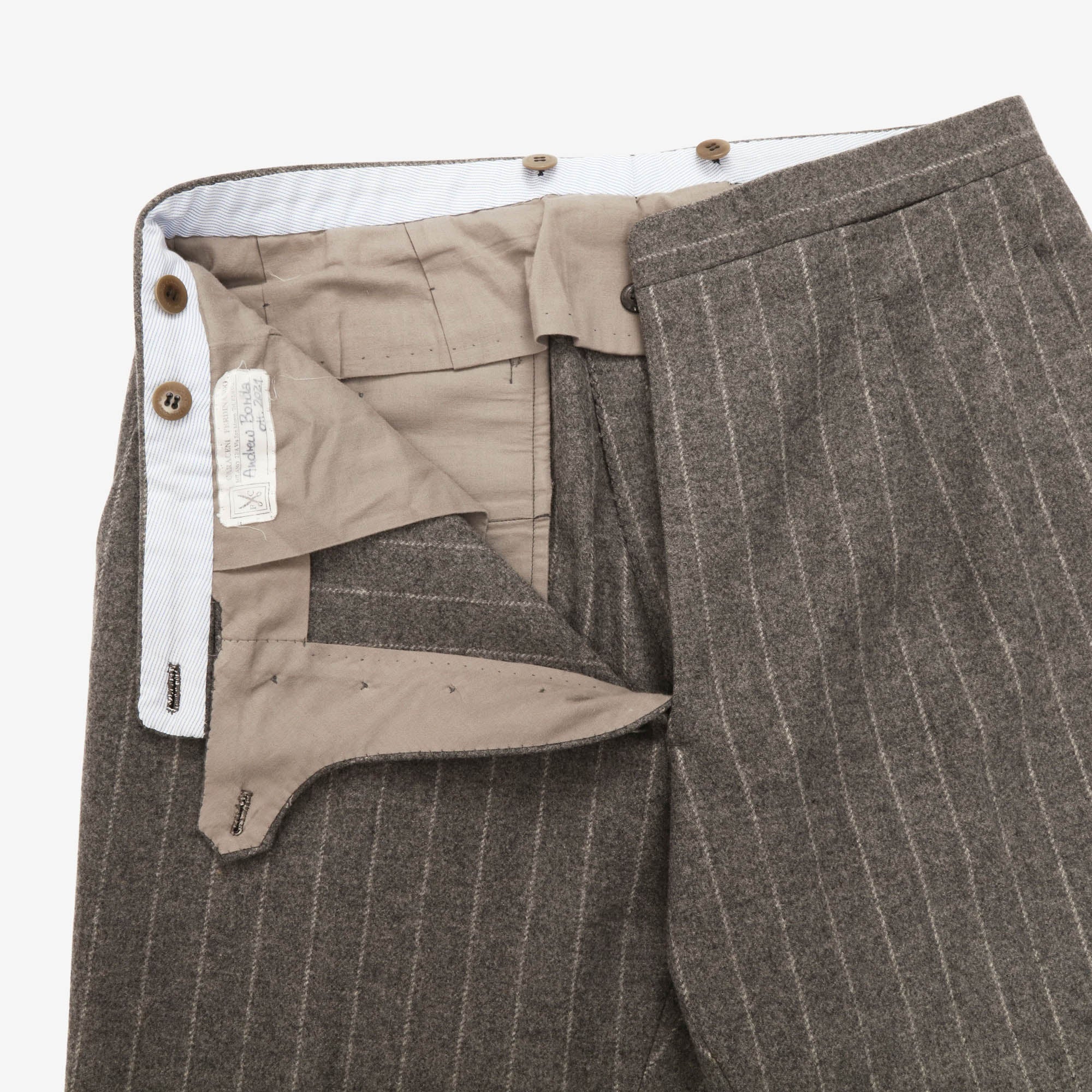 Bespoke Pinstripe Wool Suit
