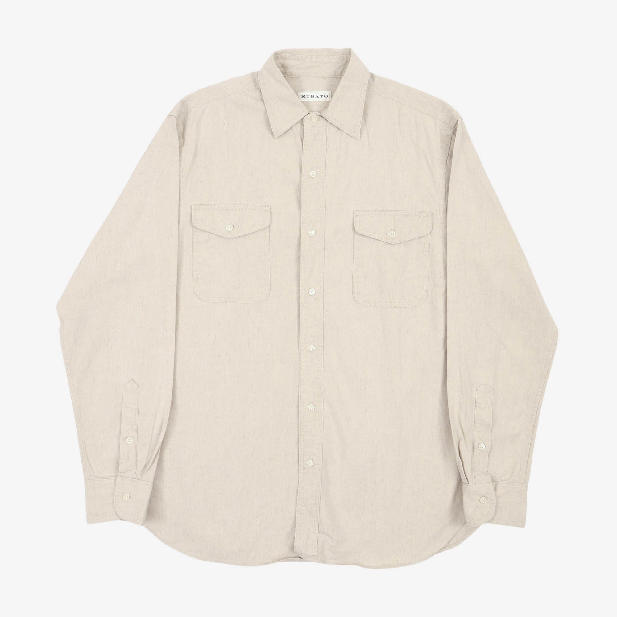 Linen Blend 'R' Shirt