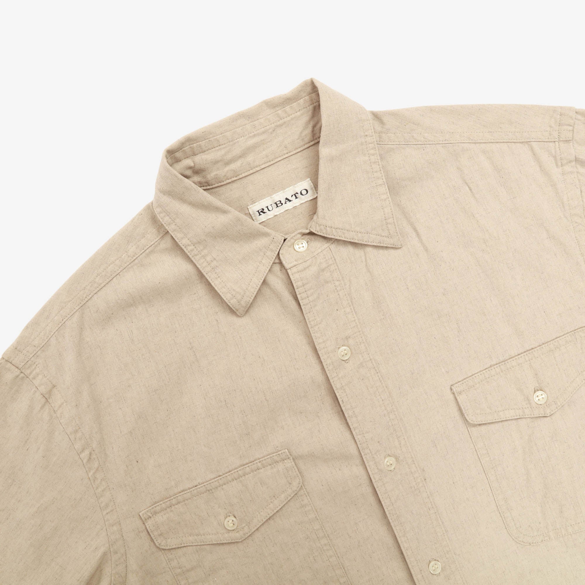 Linen Blend 'R' Shirt