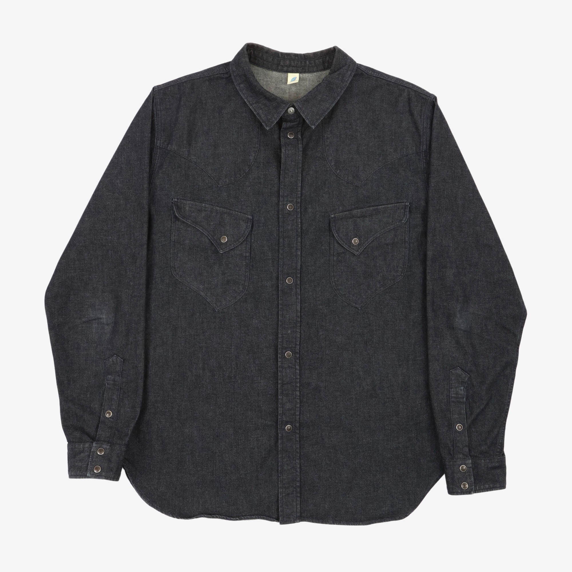 8oz Denim Western Snap Shirt