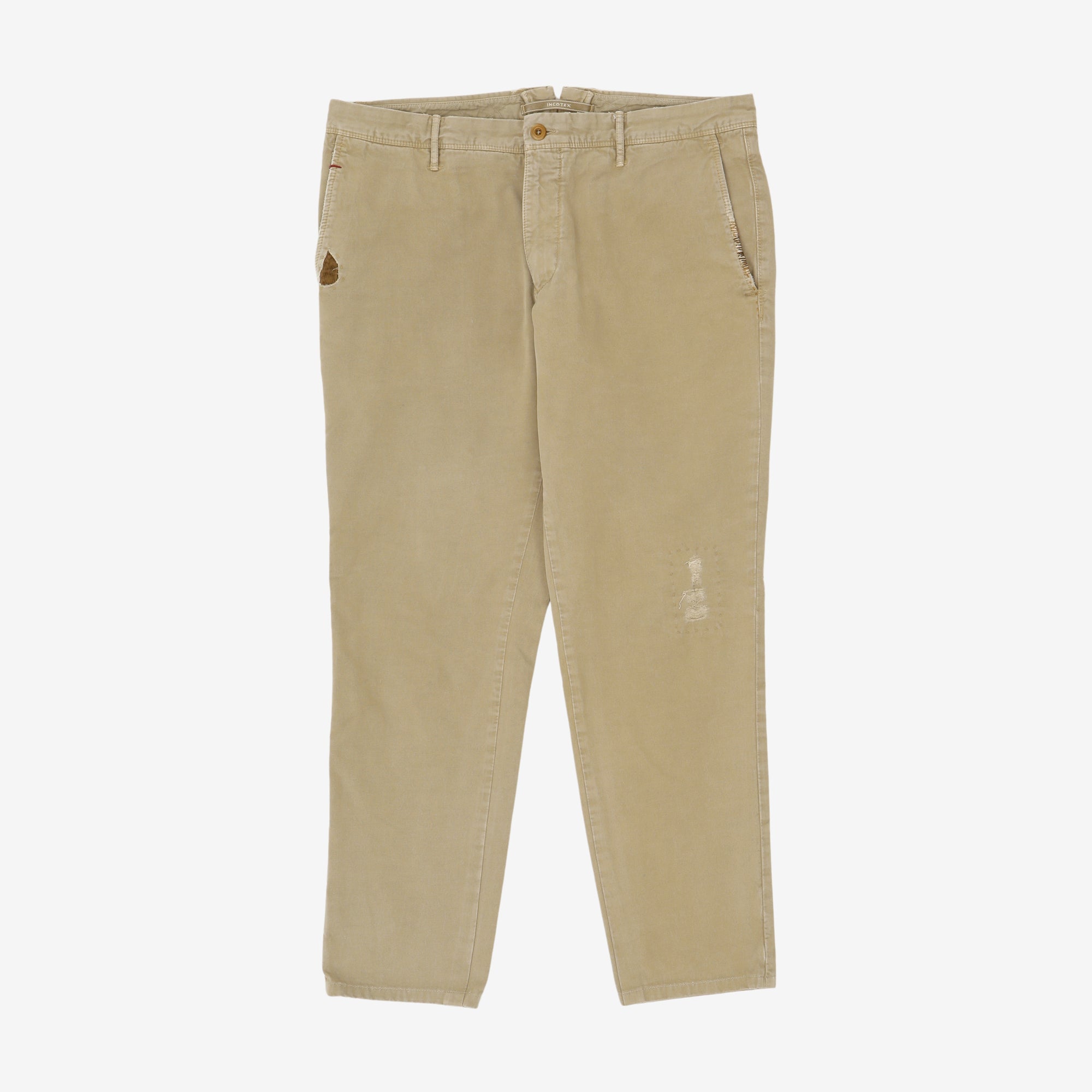 Slim Fit Distressed Slacks (37W X 29.5L)