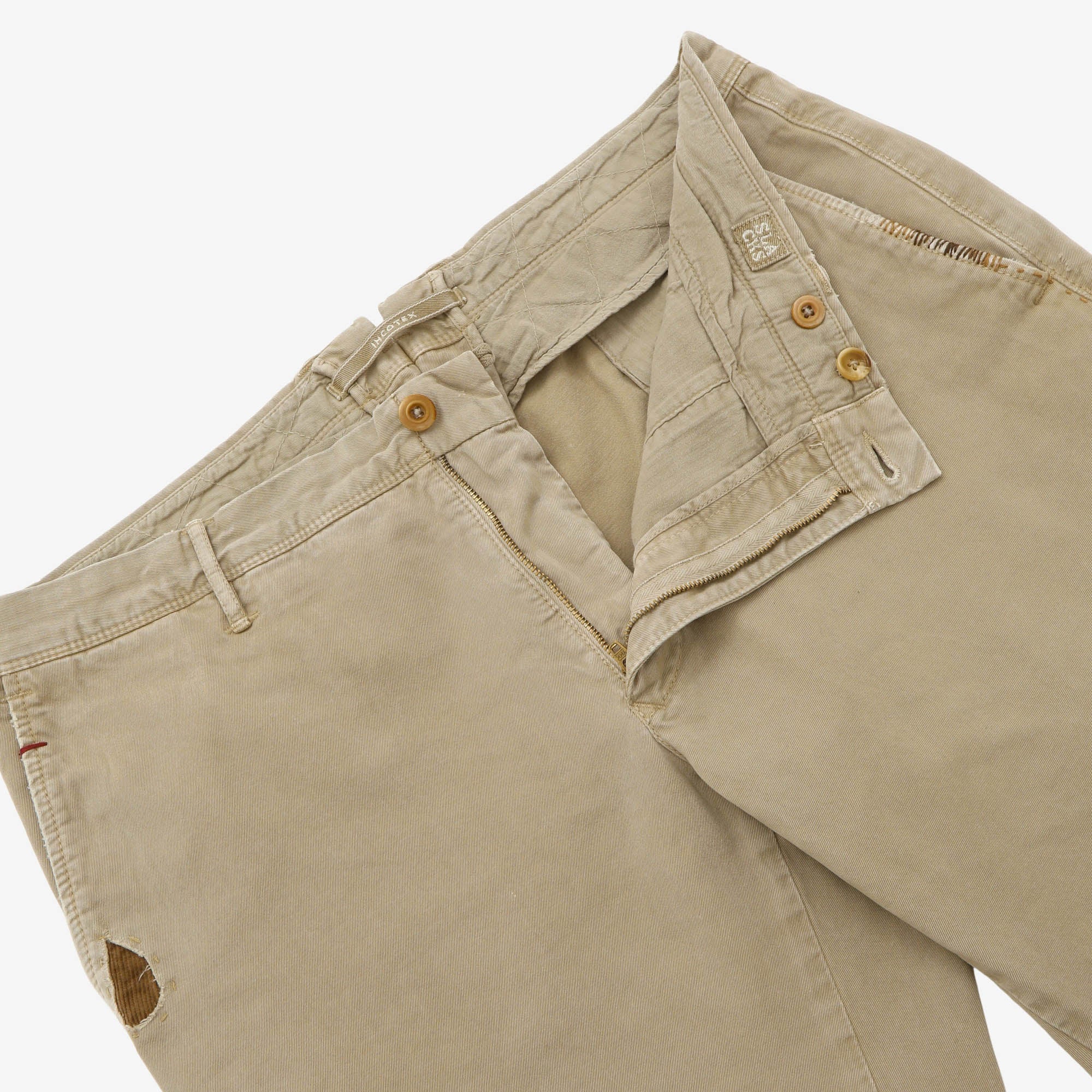 Slim Fit Distressed Slacks (37W X 29.5L)
