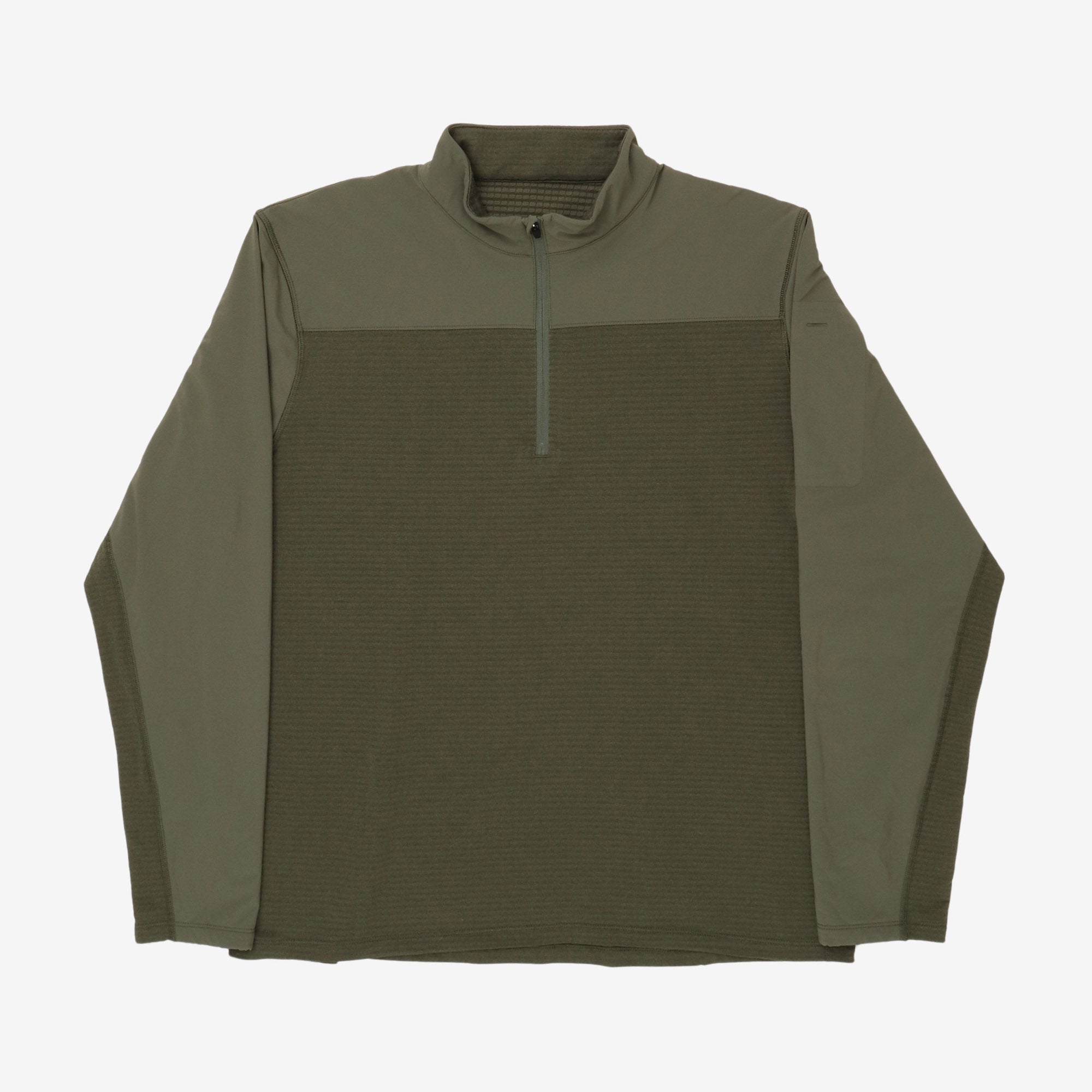 Half Zip Nylon Sweatshirt
