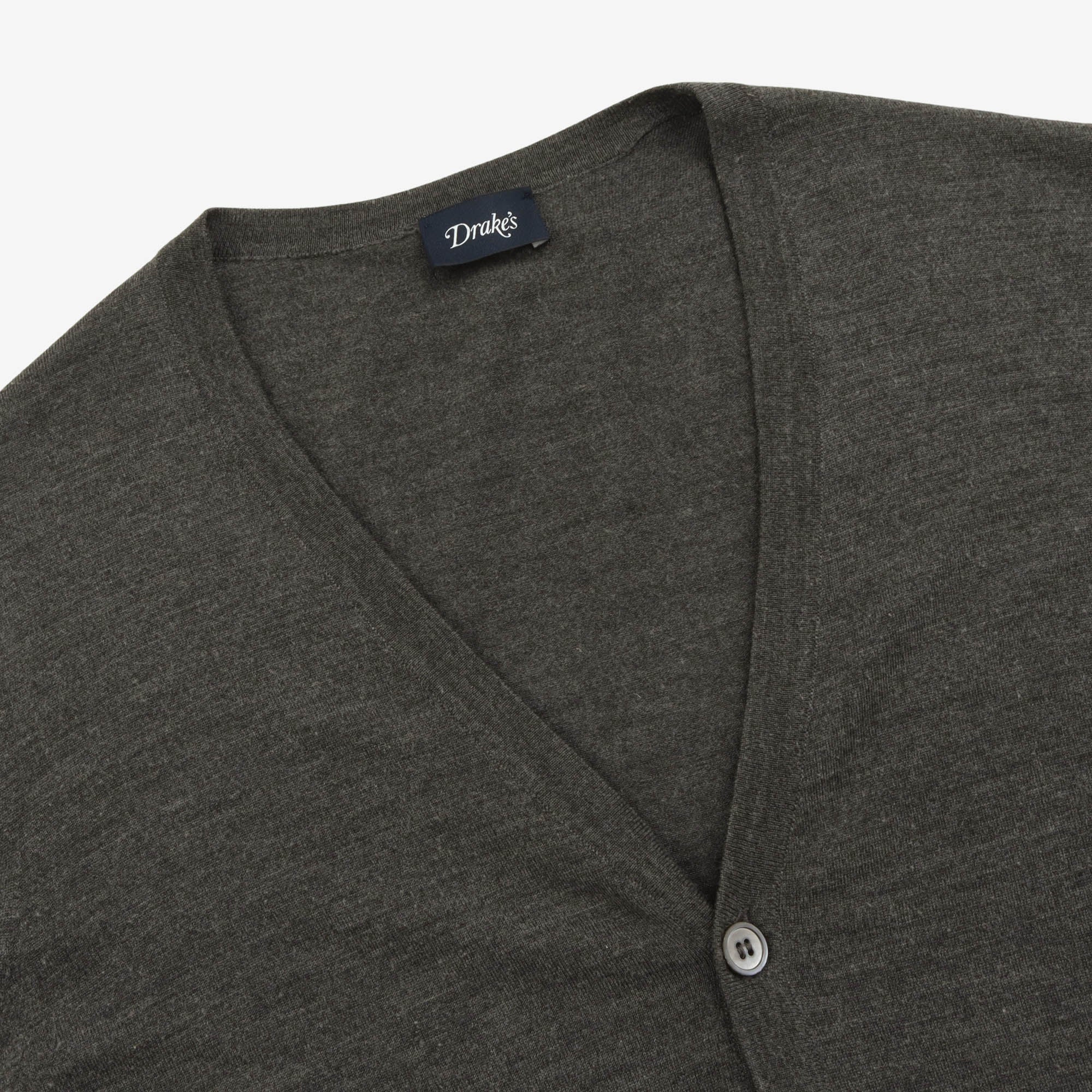 Wool V Neck Cardigan