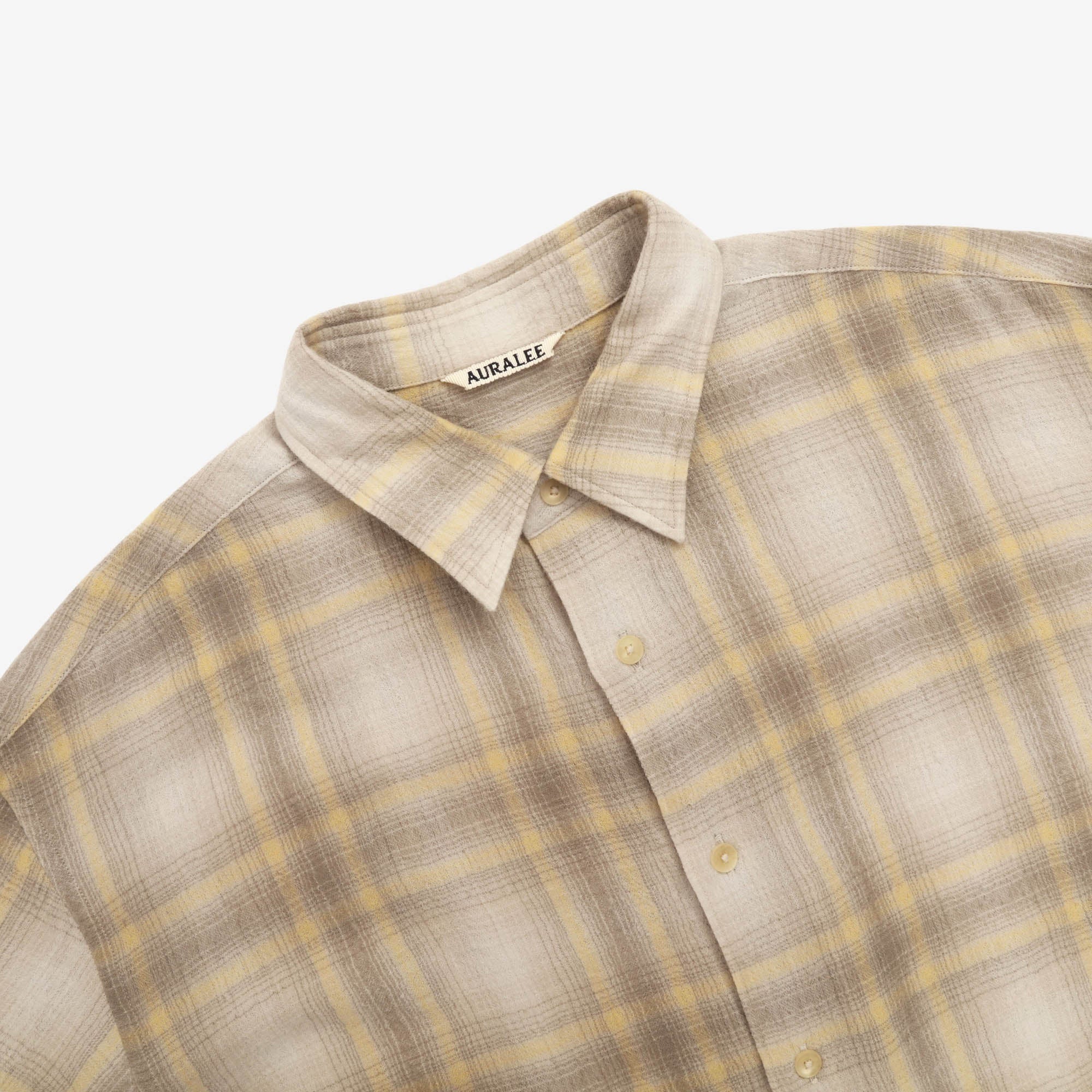 Airy Wool Check Shirt