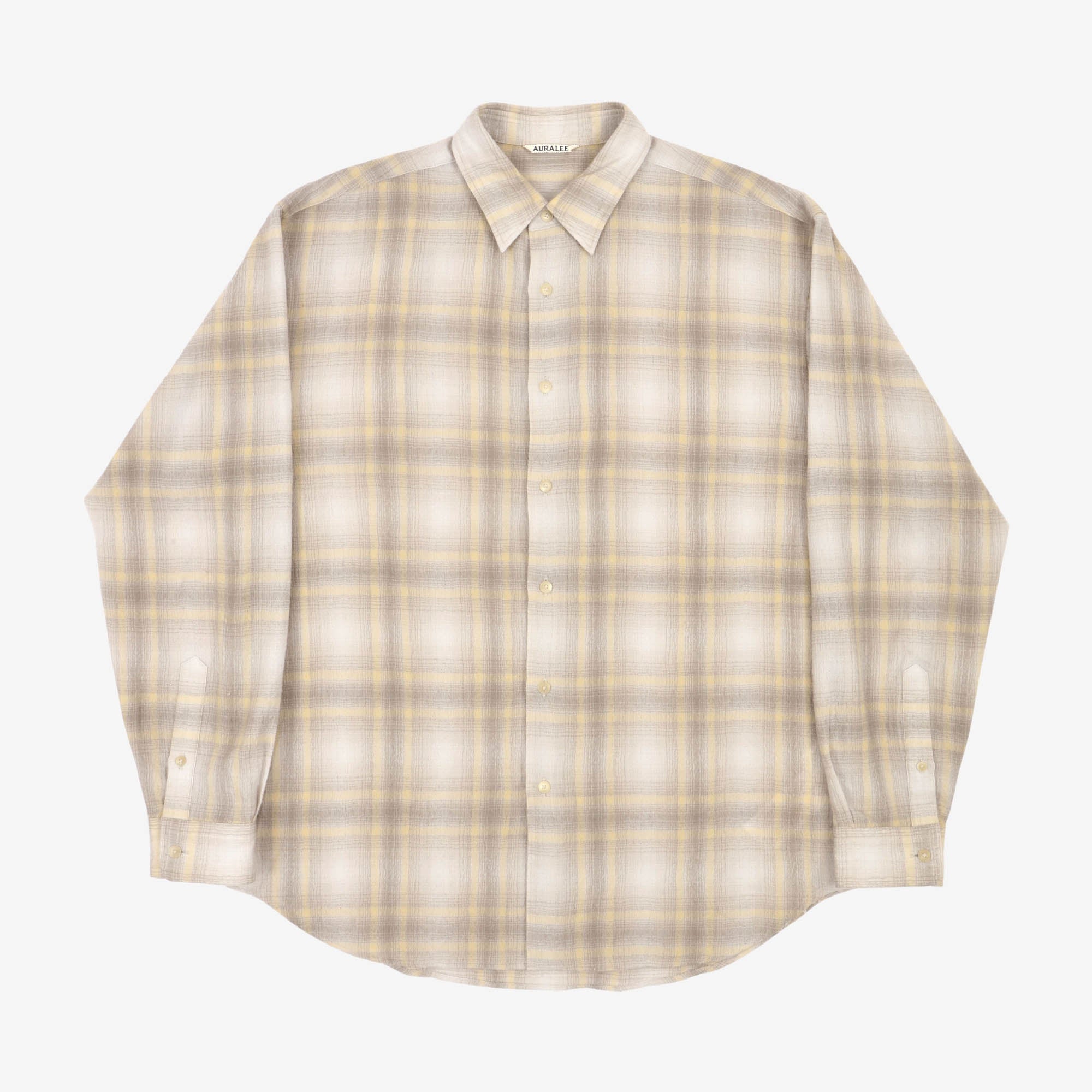 Airy Wool Check Shirt