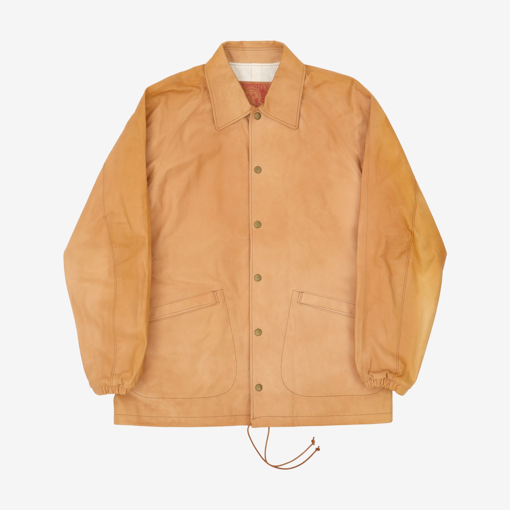 SJ01 Leather Coaching Jacket