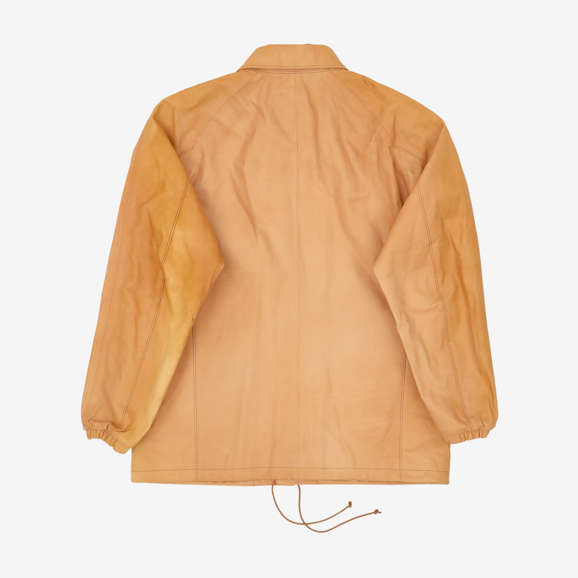 SJ01 Leather Coaching Jacket