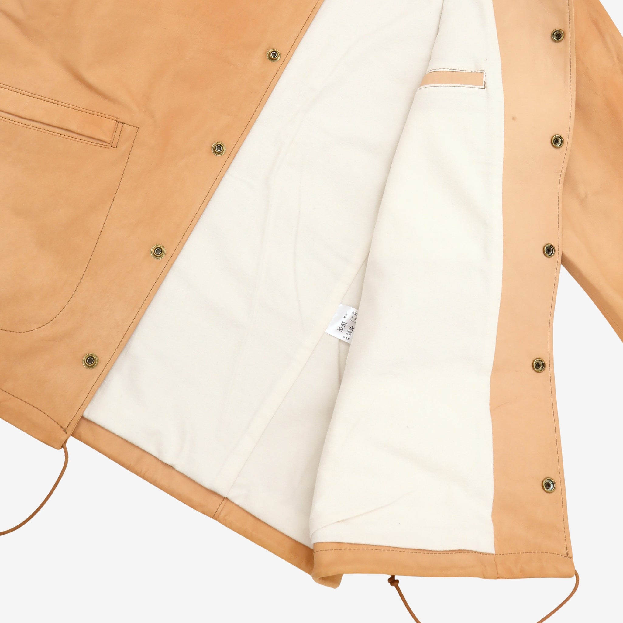 SJ01 Leather Coaching Jacket