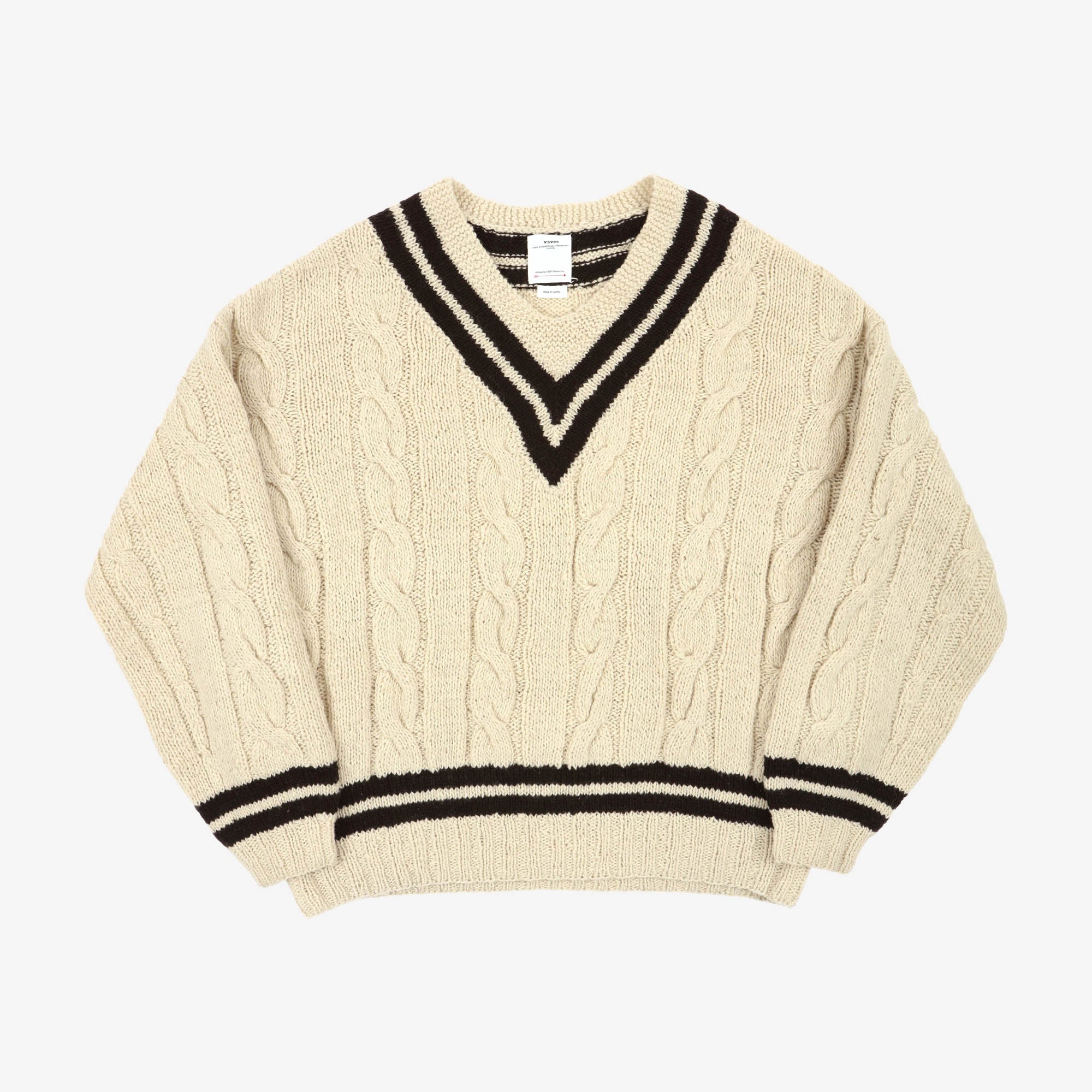 V Collegium Hand Knit Sweater