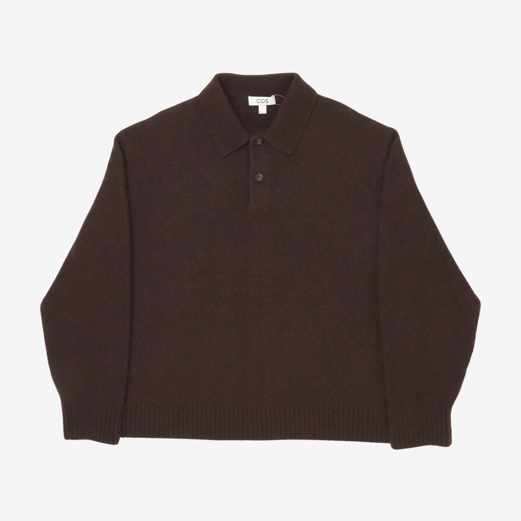 Wool Yak Polo Sweater