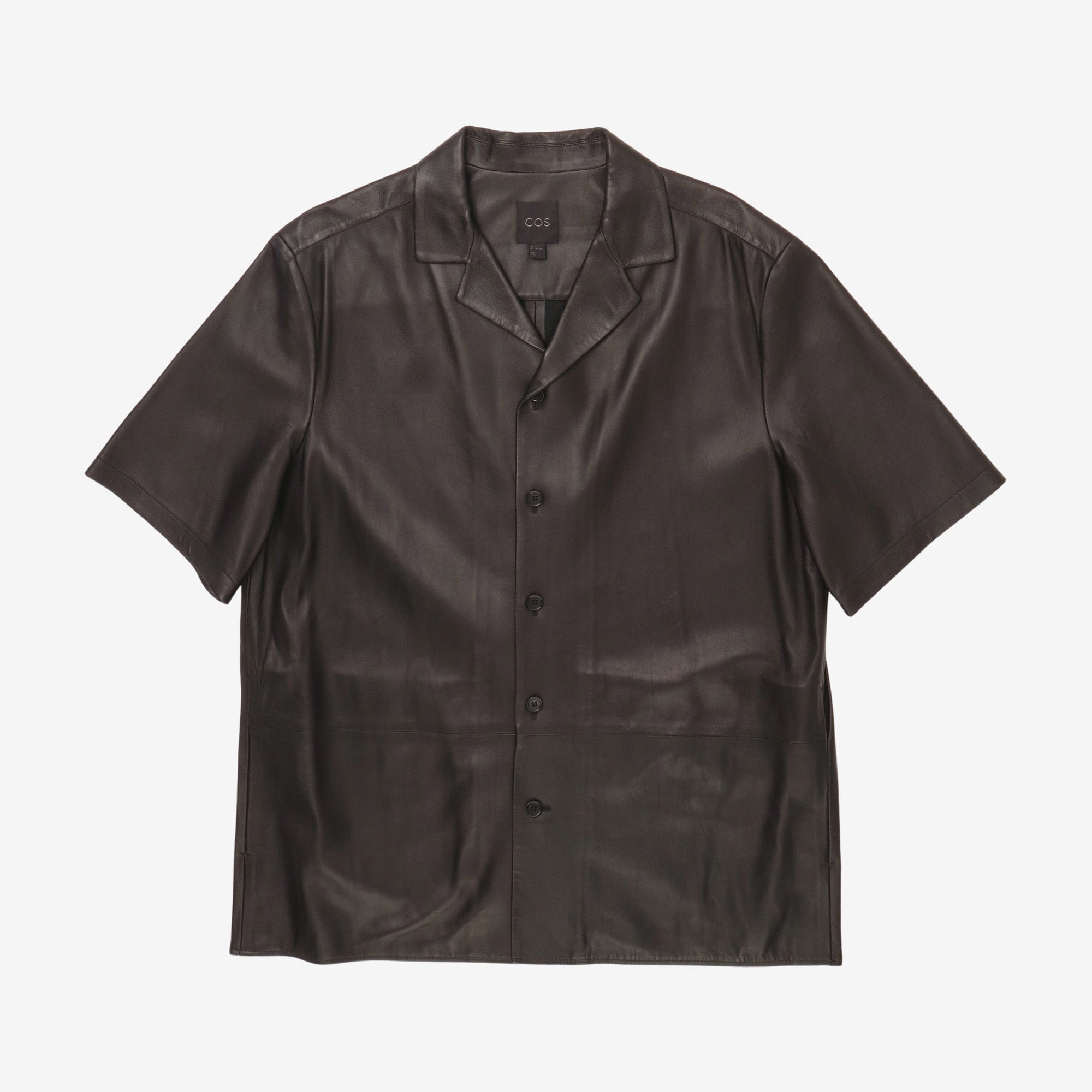 Textured Leather Shirt