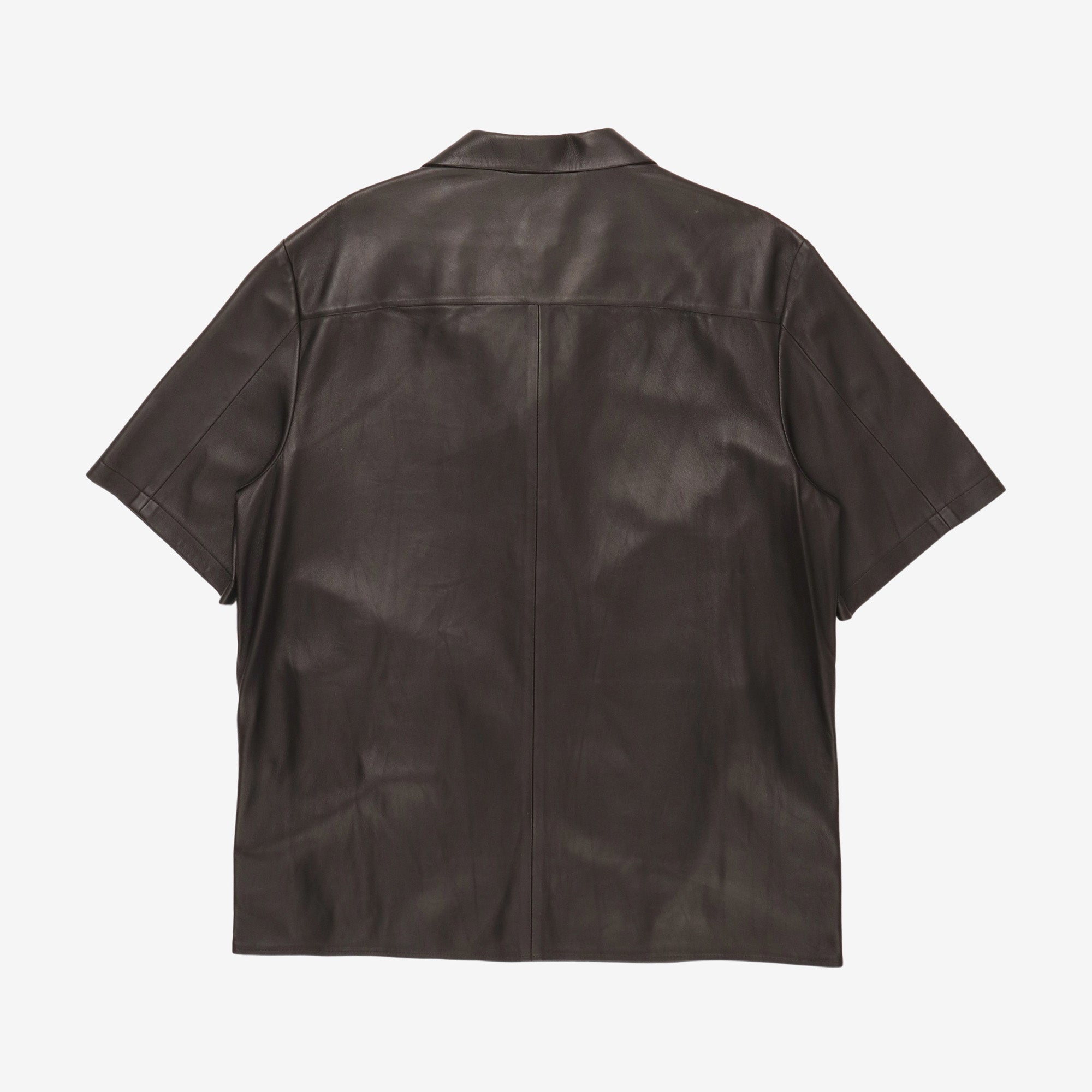 Textured Leather Shirt