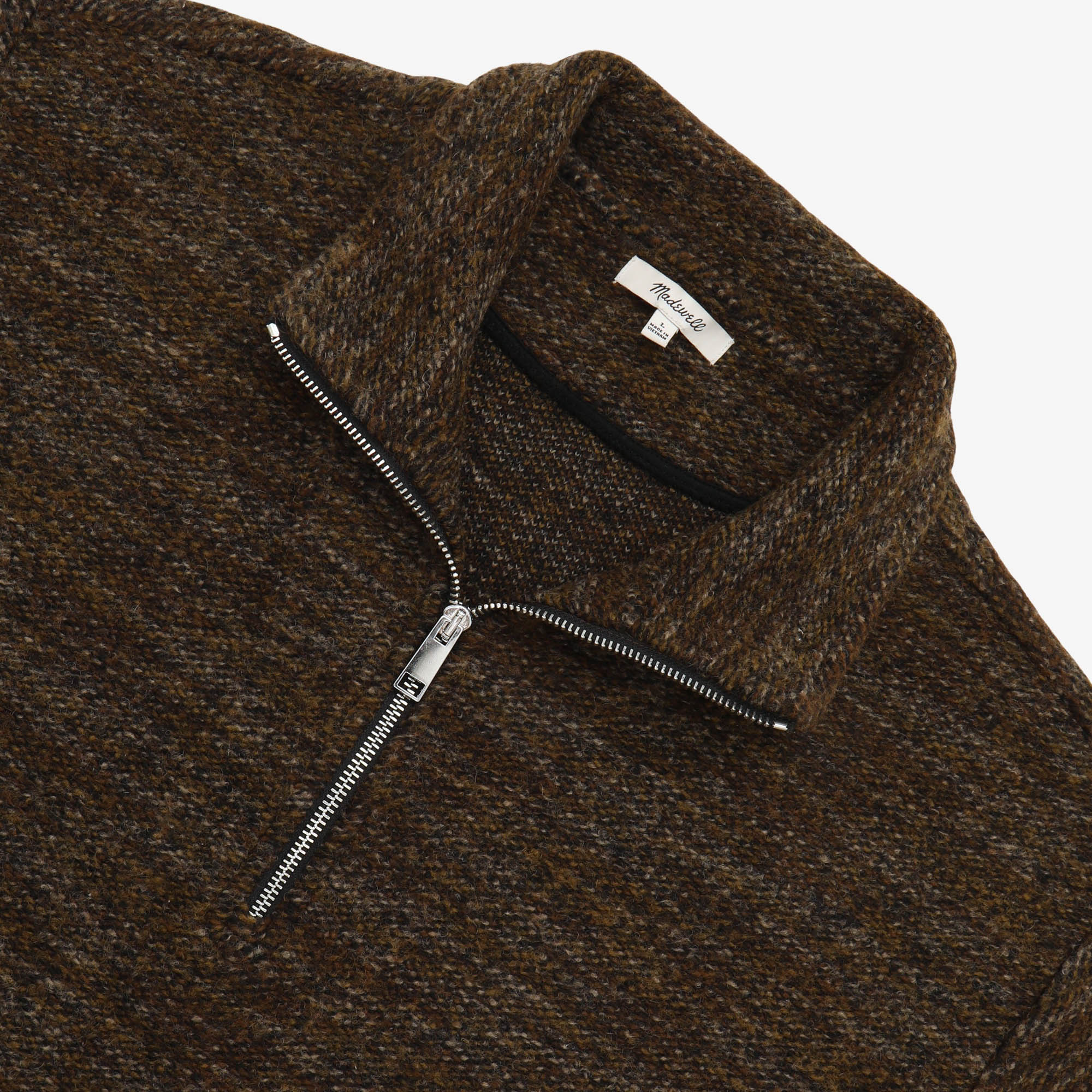Boucle Quarter Zip Pullover