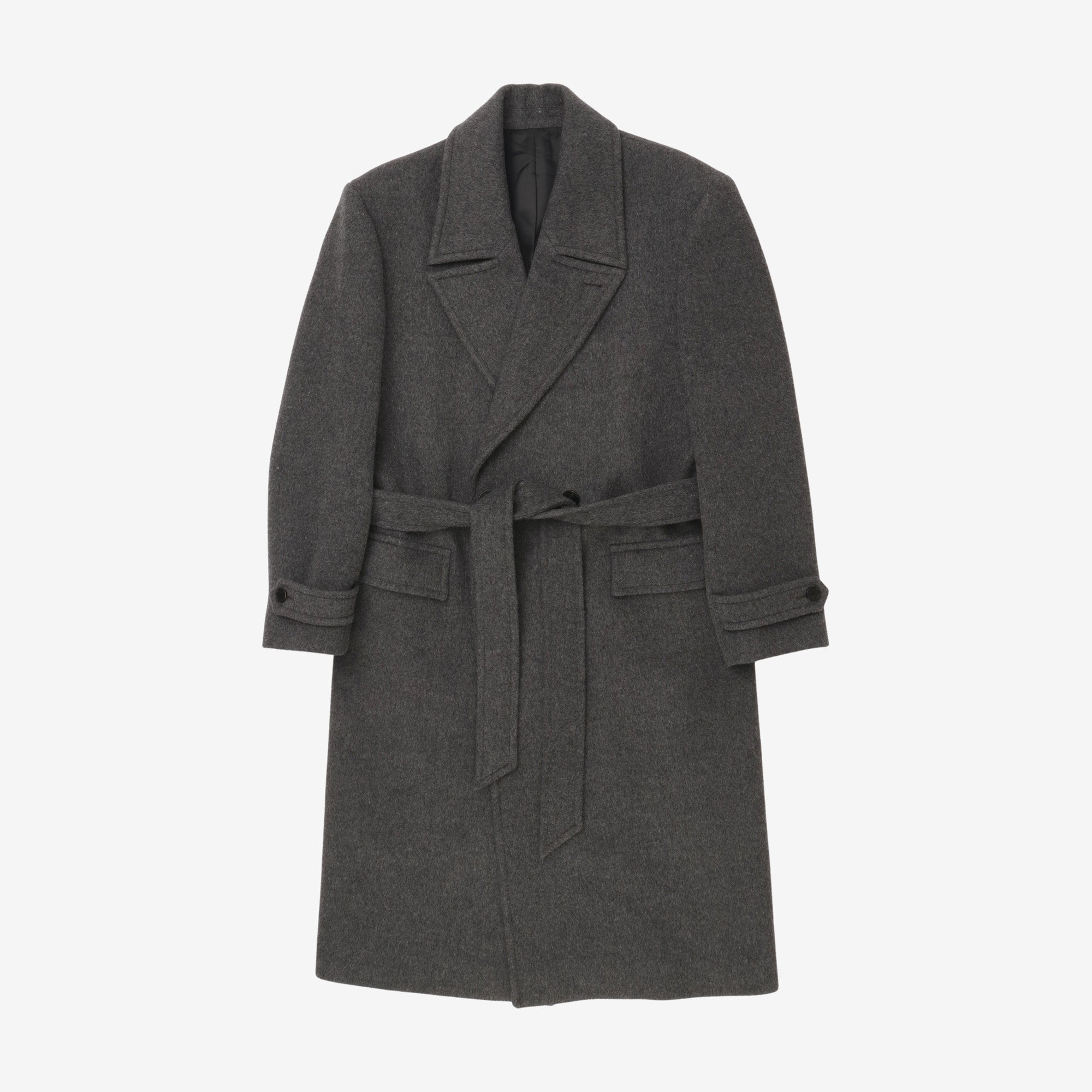 Belted Wool Overcoat